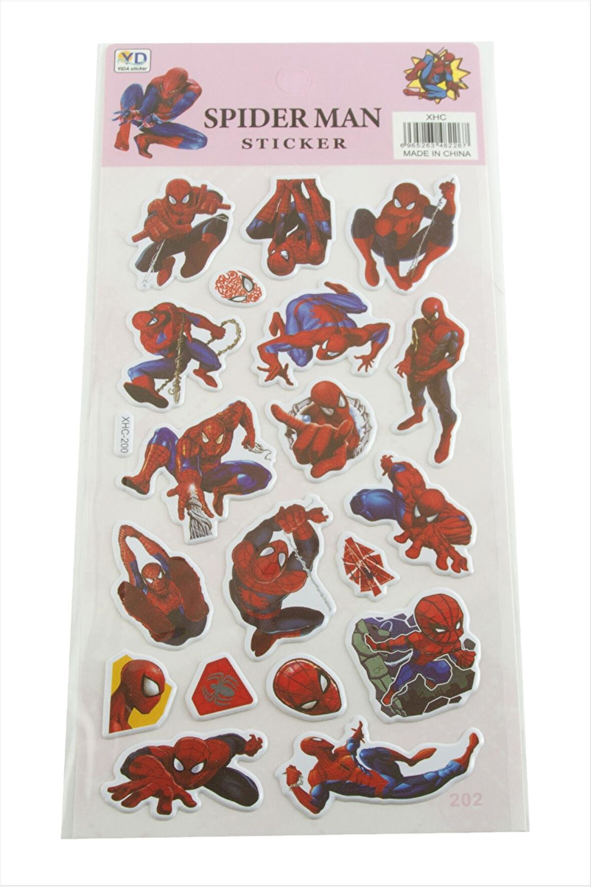 Örümcek Adam Kabartmalı Sticker