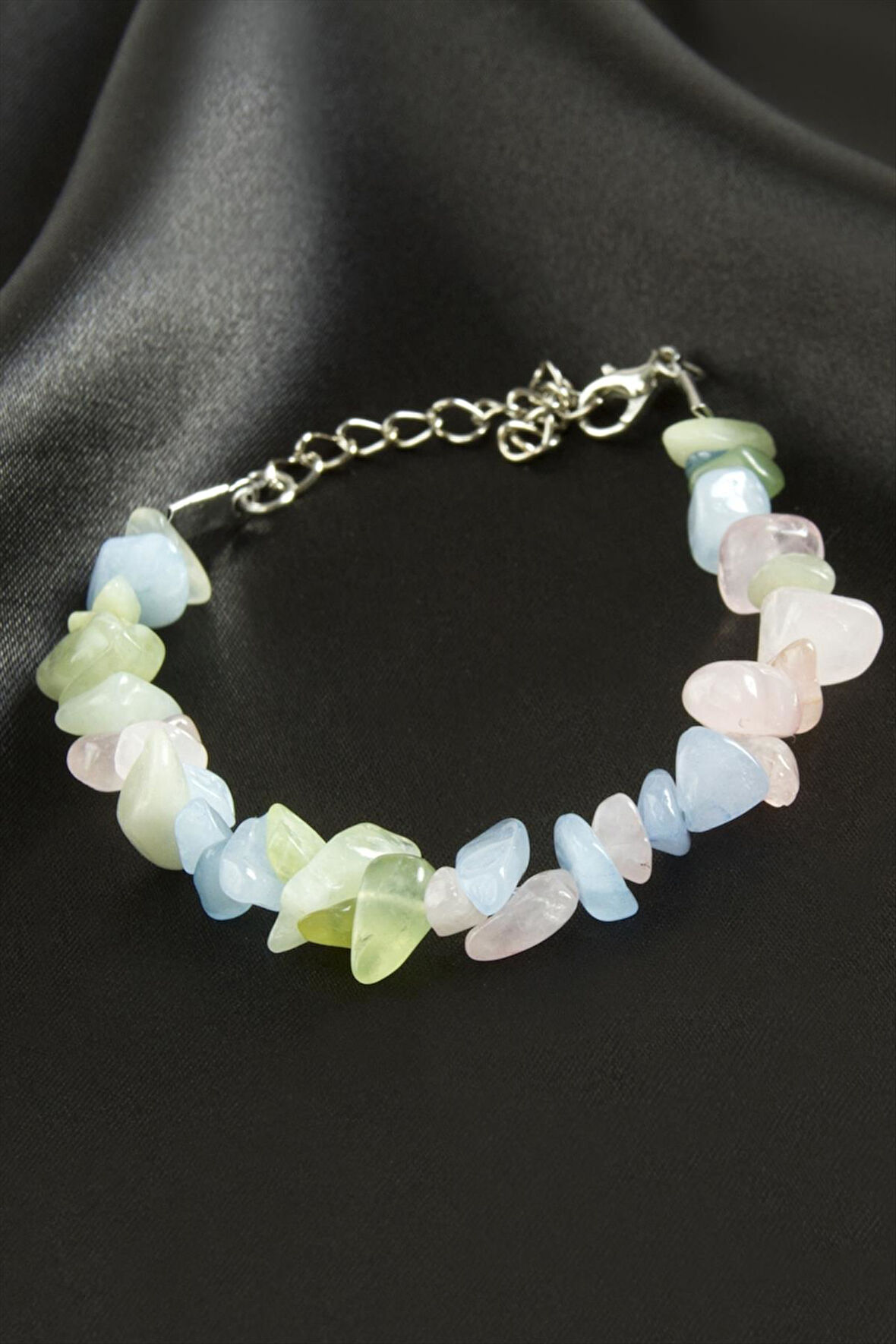 Akik Kırık Doğaltaşlı Bileklik