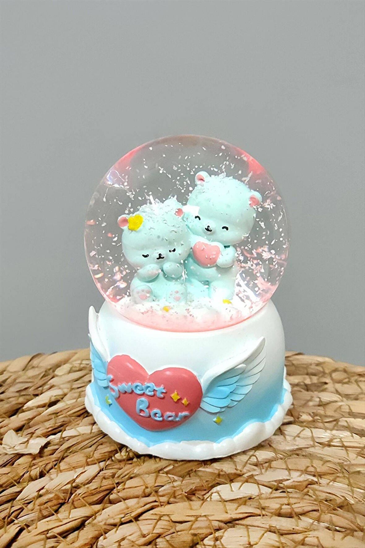 Ayıcık Işıklı Kar Küresi Küçük