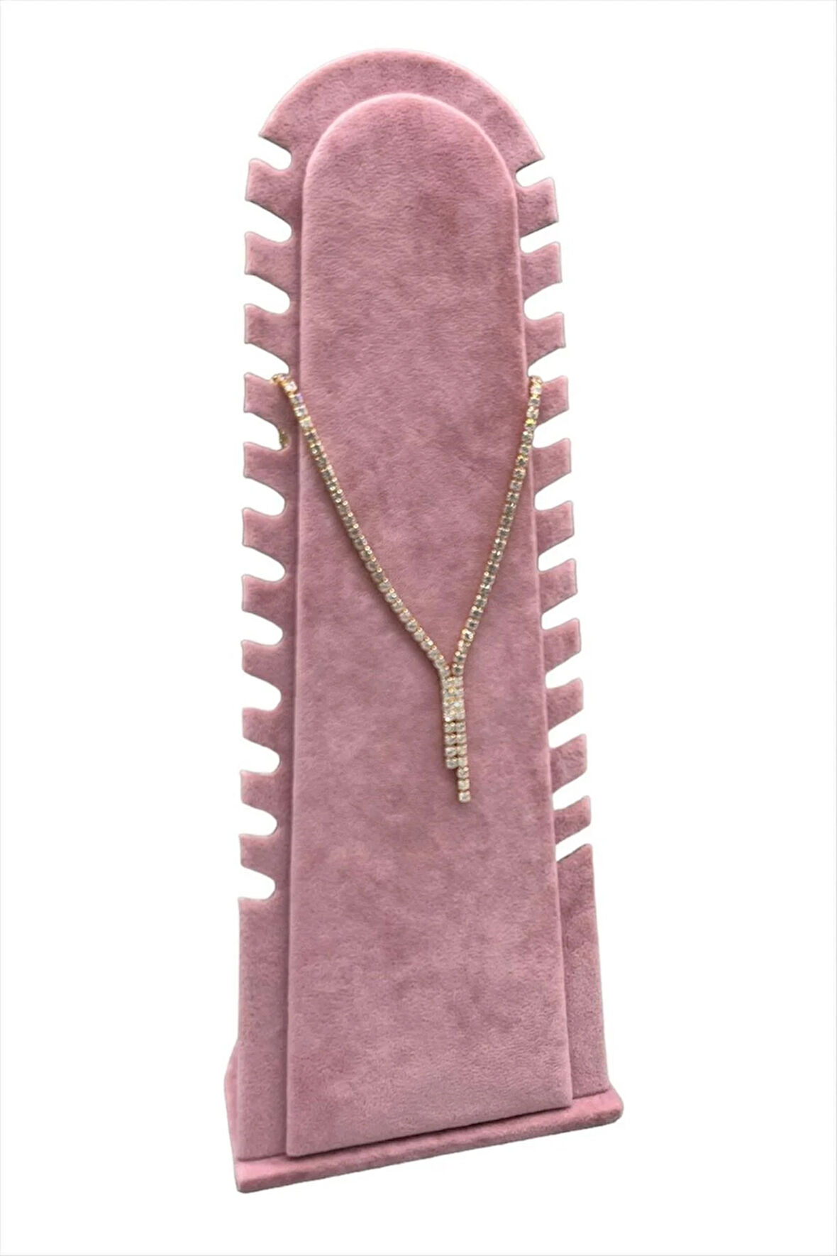 Çam Anfora Kumaş Kaplamalı Kolye Standı