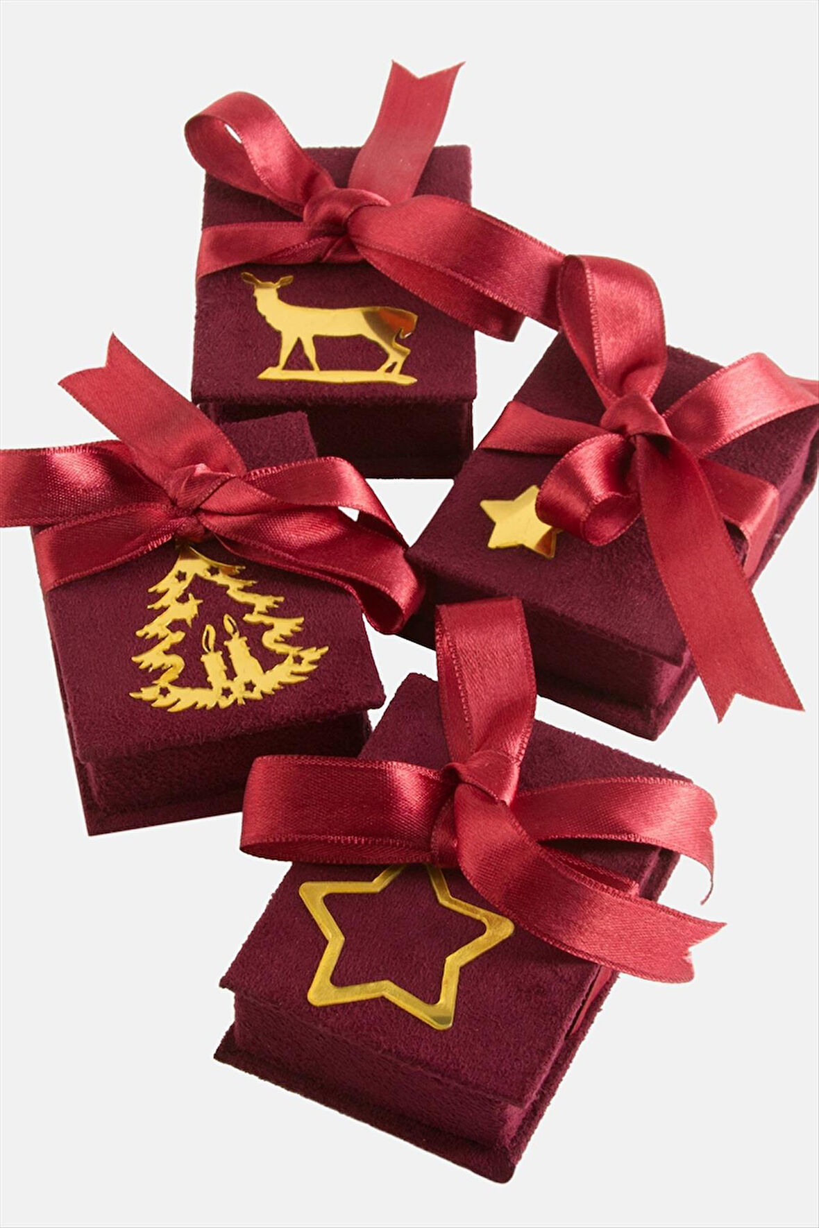 Süet Lüx Set Kolye Kutusu