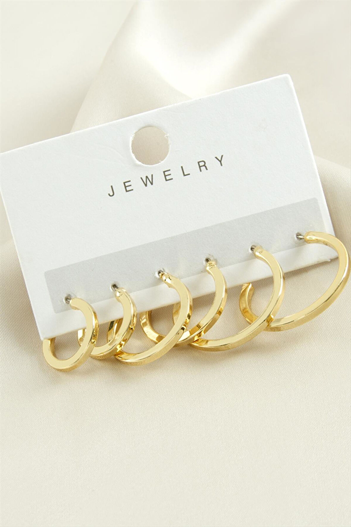 6 Adet Ezme Trend Halka Küpe 1,5-2-2,5 cm