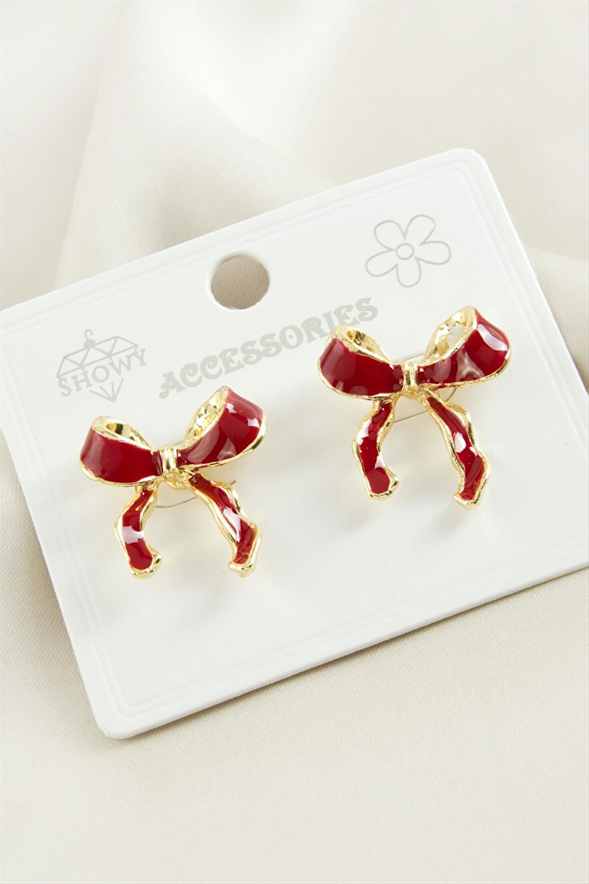 Fiyong Mineli Metal Küpe