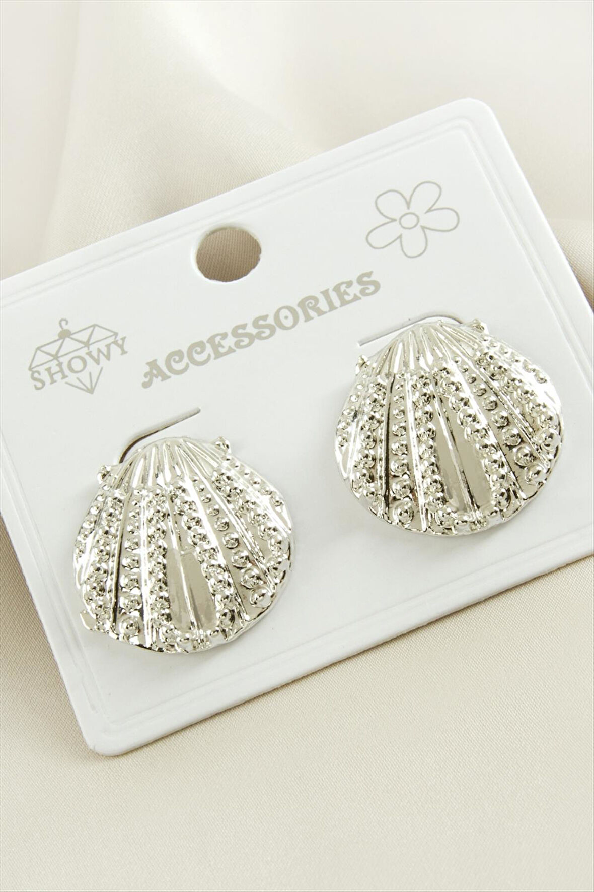 İstiridye Metal Küpe