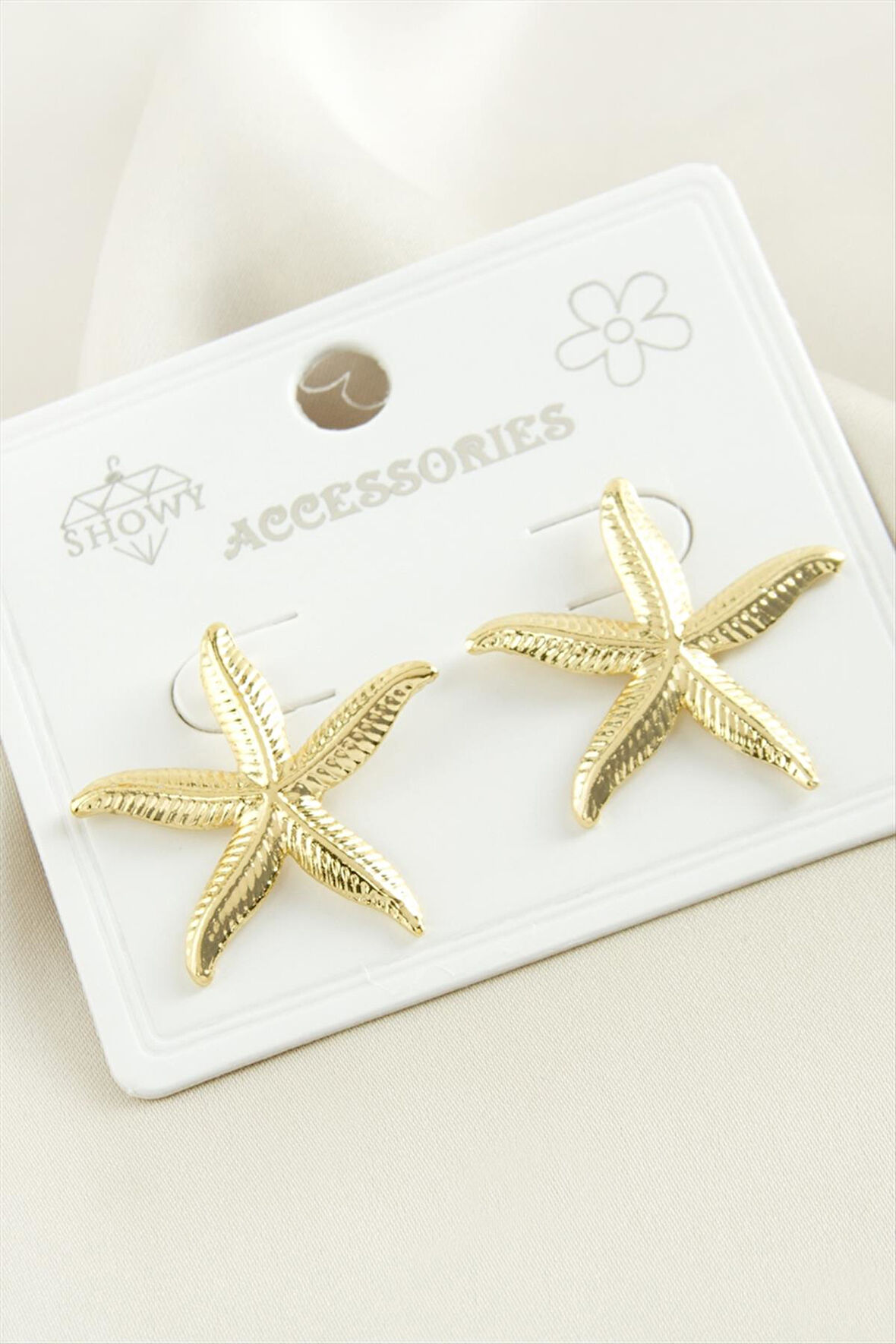 Deniz Yıldızı Metal Küpe