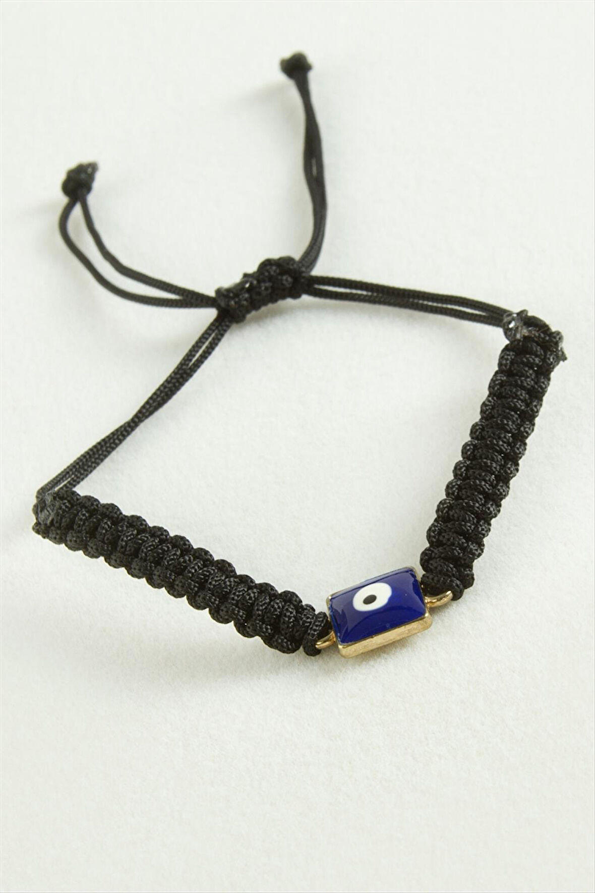 Dikdörtgen Nazar Makrome İp Bileklik