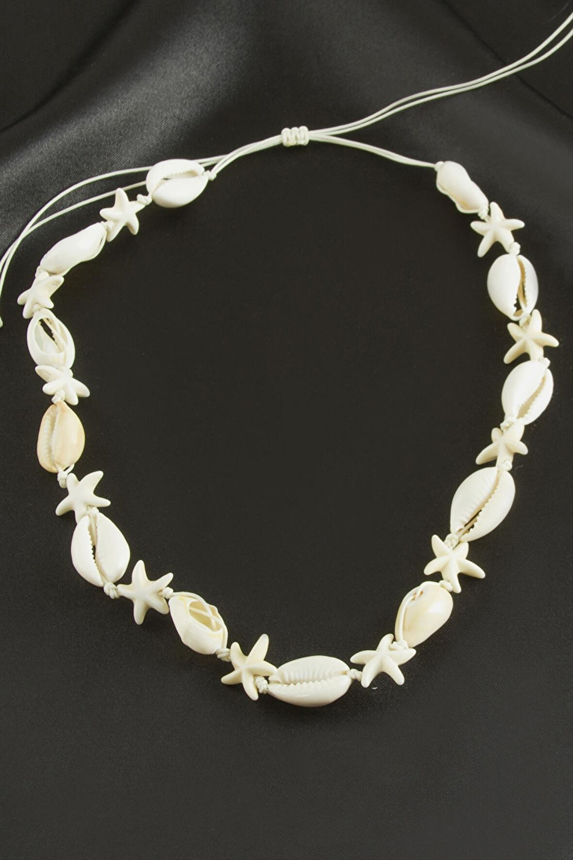 Deniz Yıldızı İstiridye Makrome Kolye