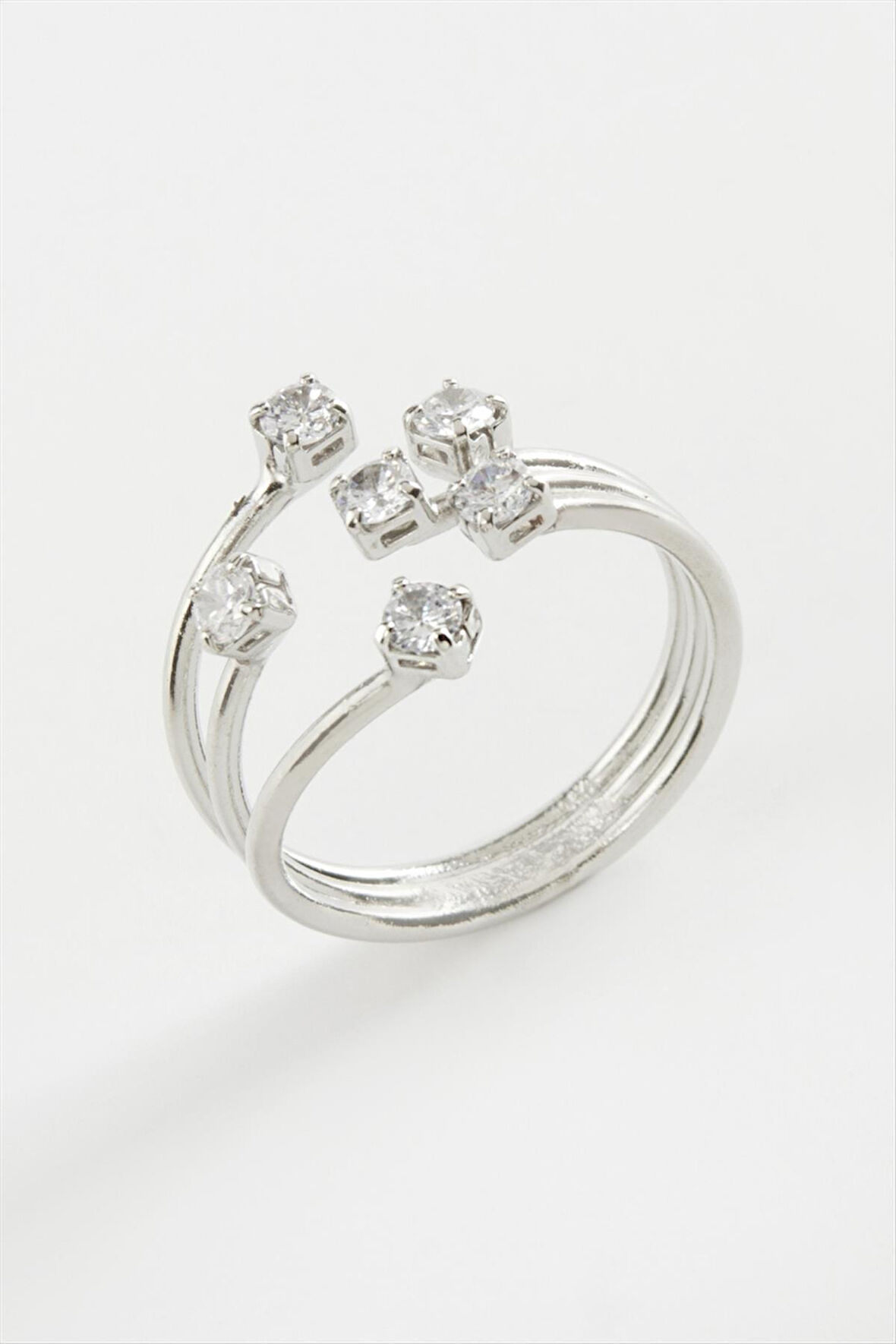 6 Zirkon Taşlı Yüzük