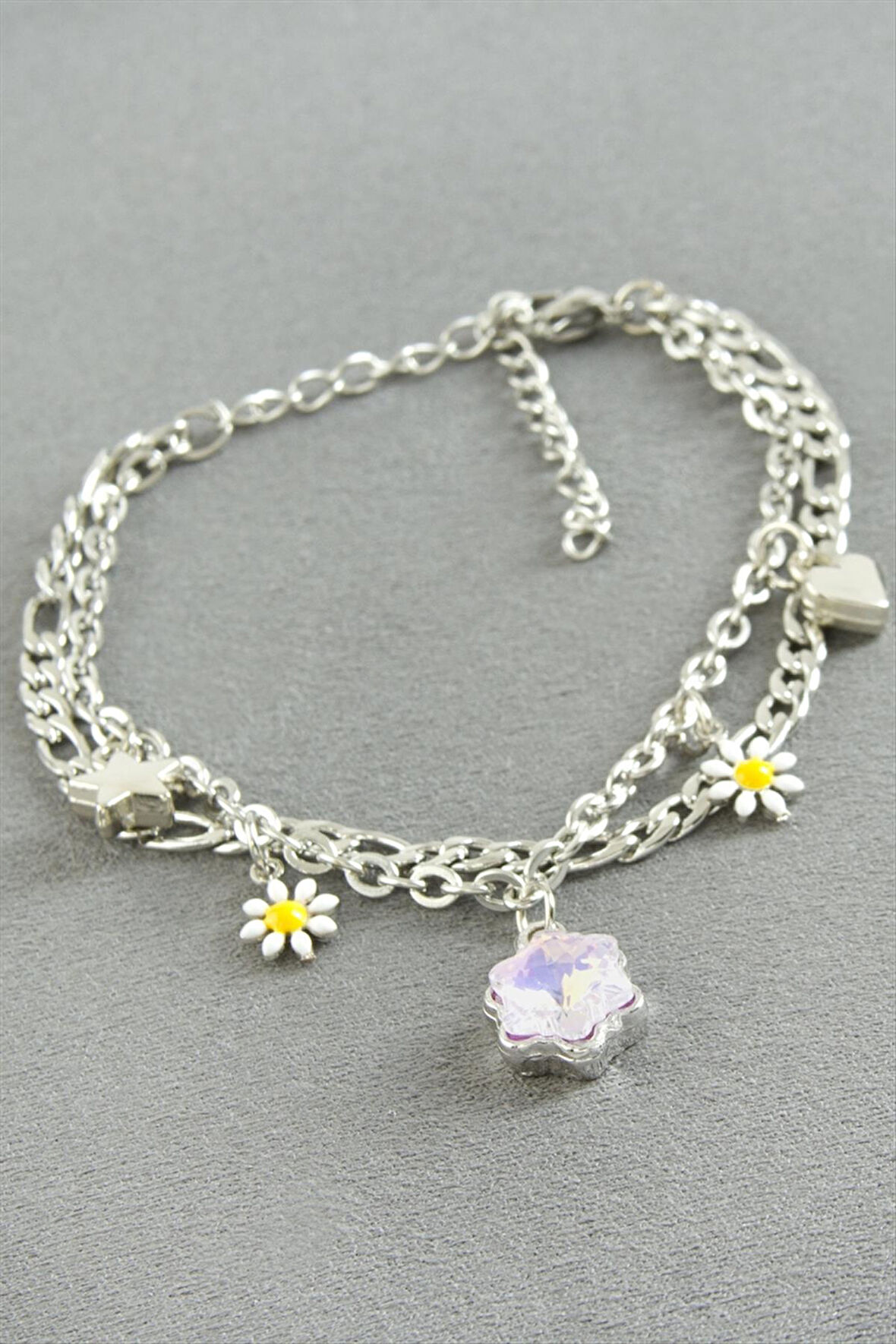 Yıldız Şans Mineli Çelik Bileklik