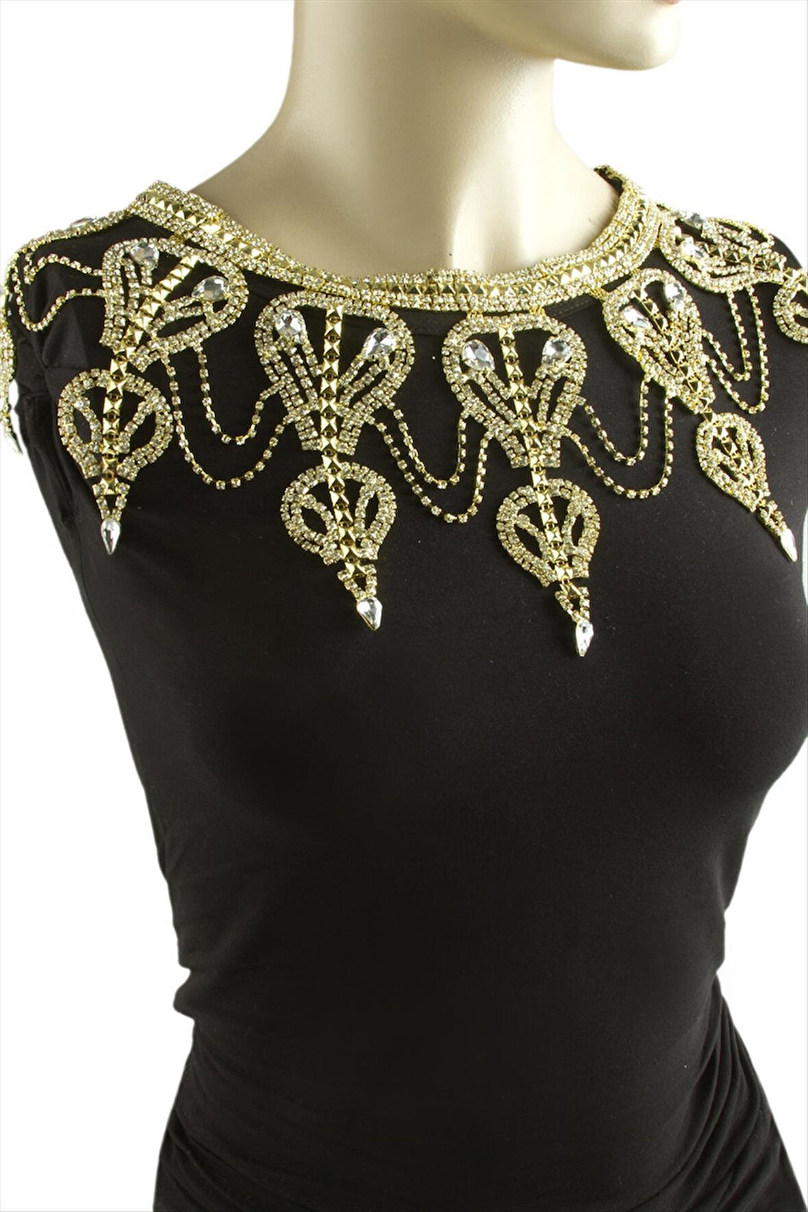 Damla Taşlı Omuz Kolyesi