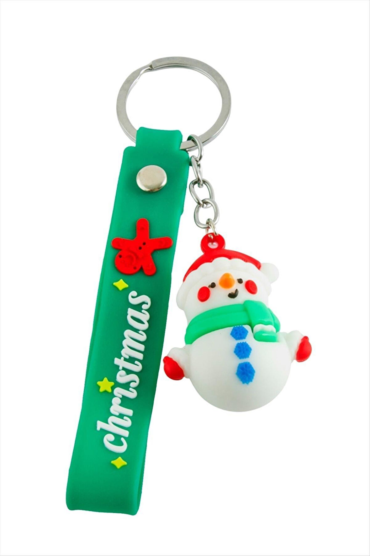 Kardan Adam Yılbaşı Silikon Anahtarlık