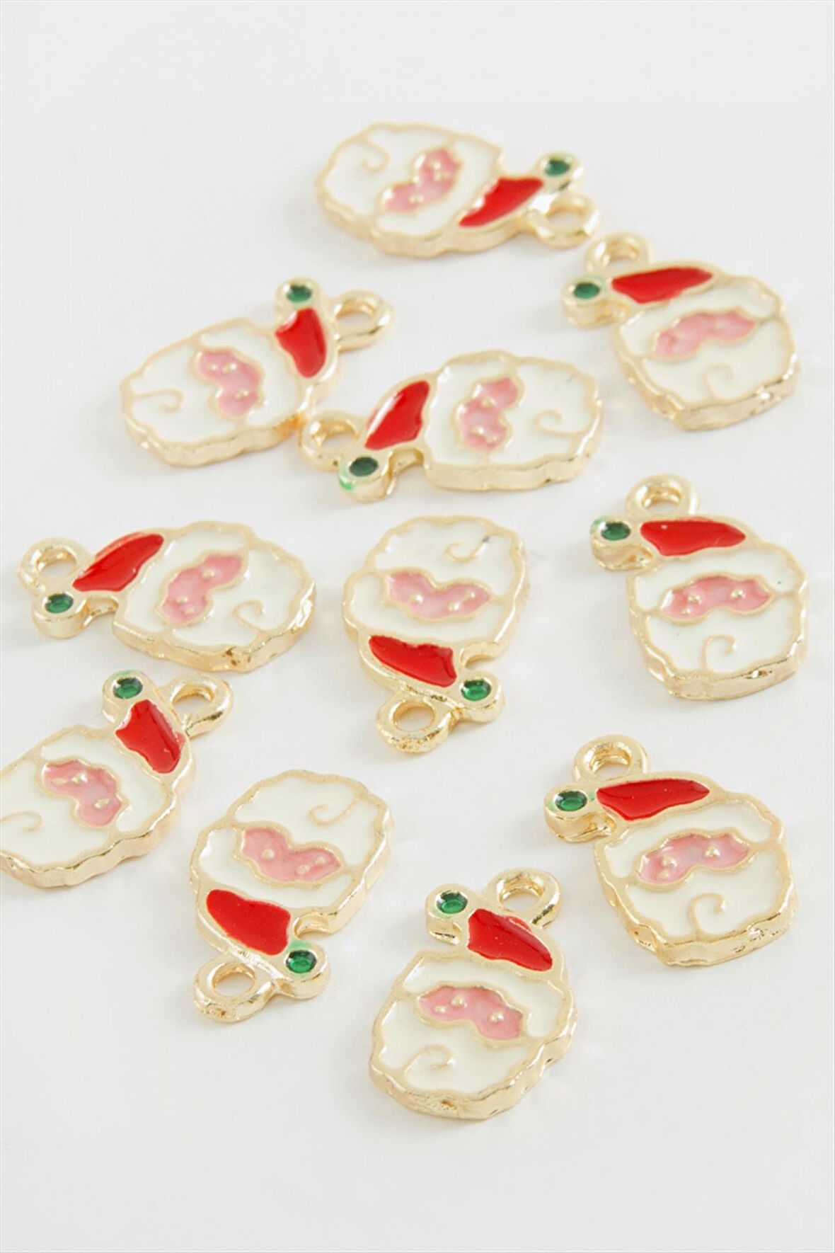 Noel Baba Yılbaşı Mineli Kolye Ucu 1 Adet