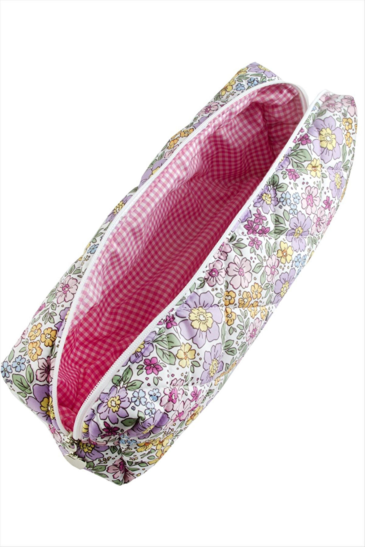 Çiçek Desenli Dy Saç Şekillendirici Çantası