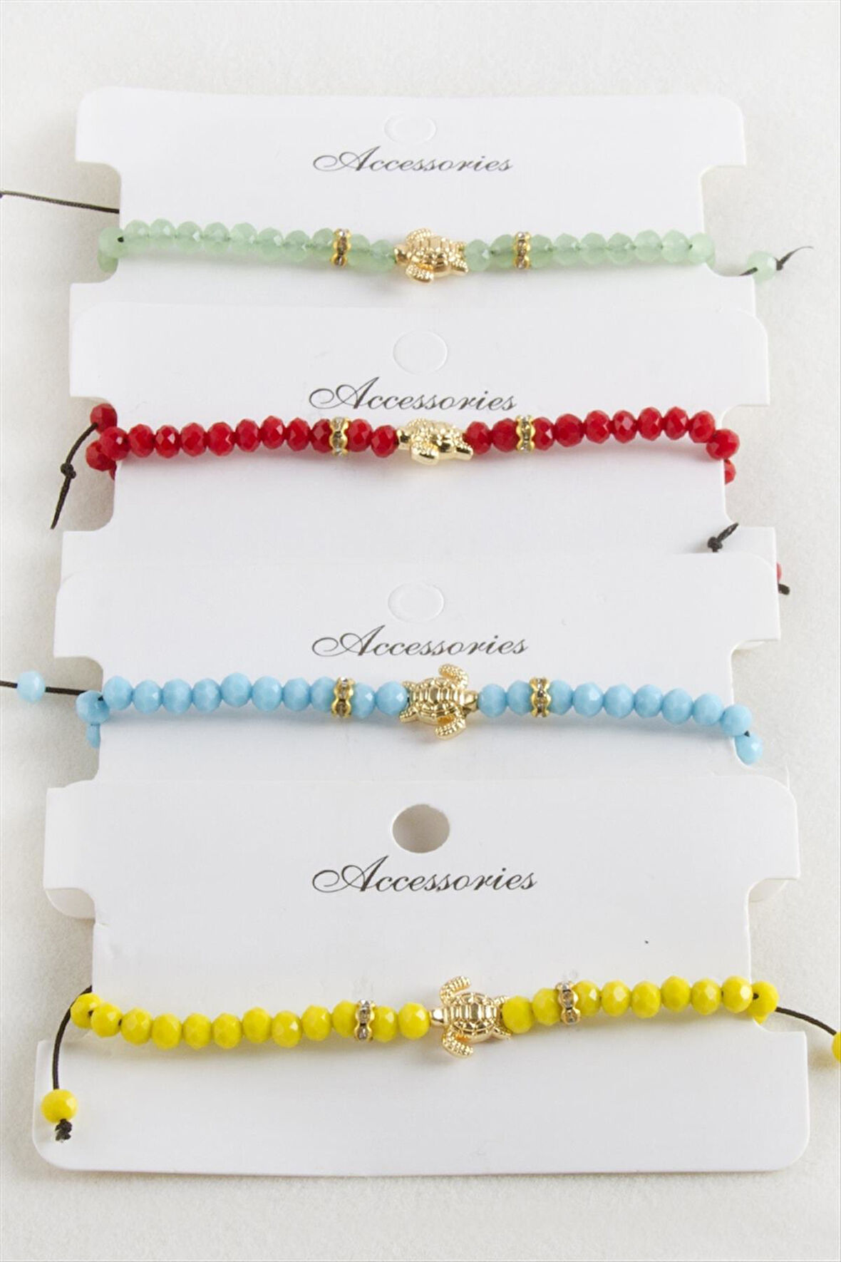 Kaplumbağa Kristal Makrome İp Bileklik