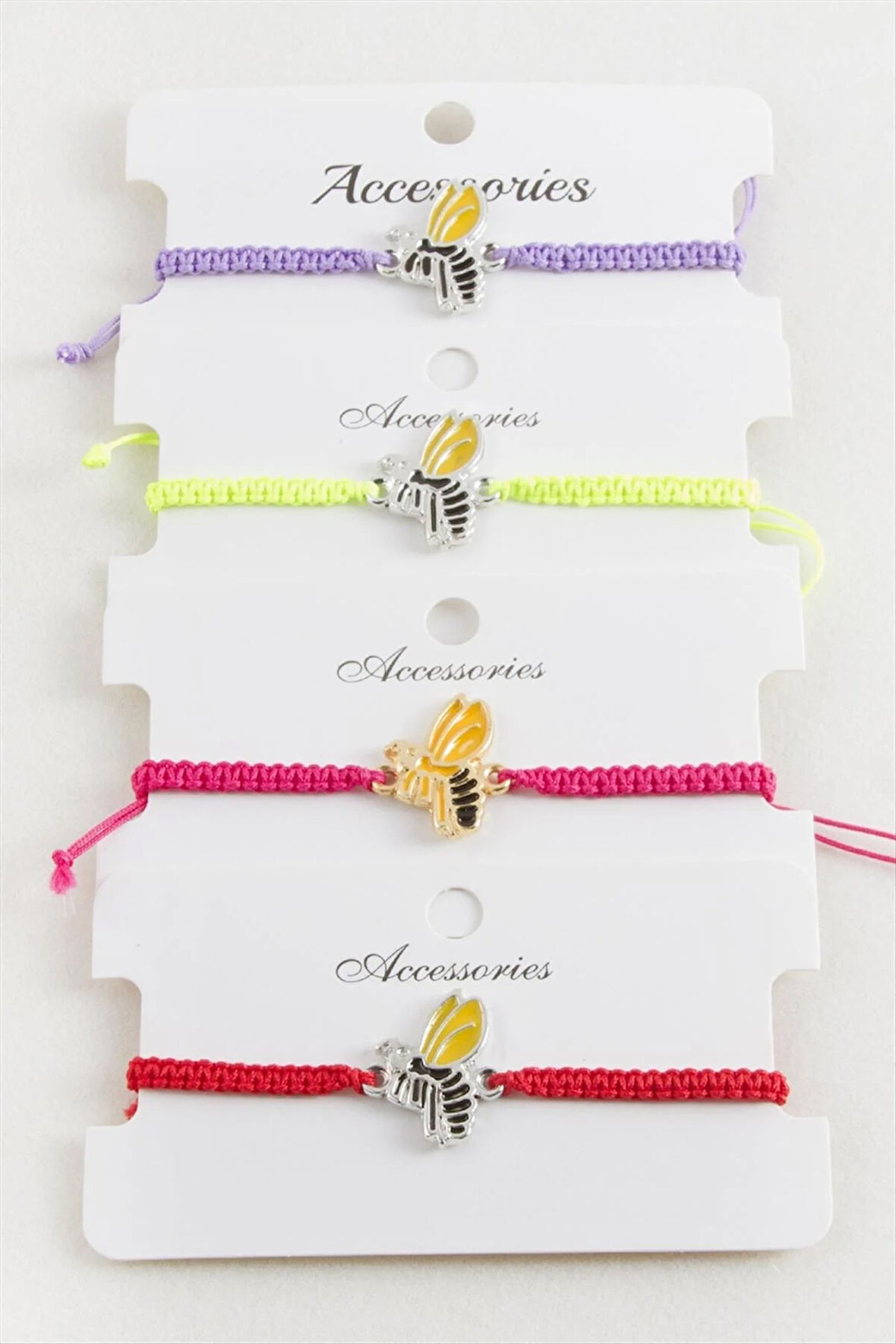 Arı Makrome Örgülü Bileklik