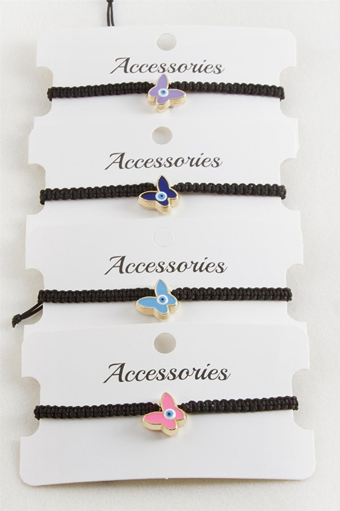 Kelebek Makrome Örgülü Bileklik