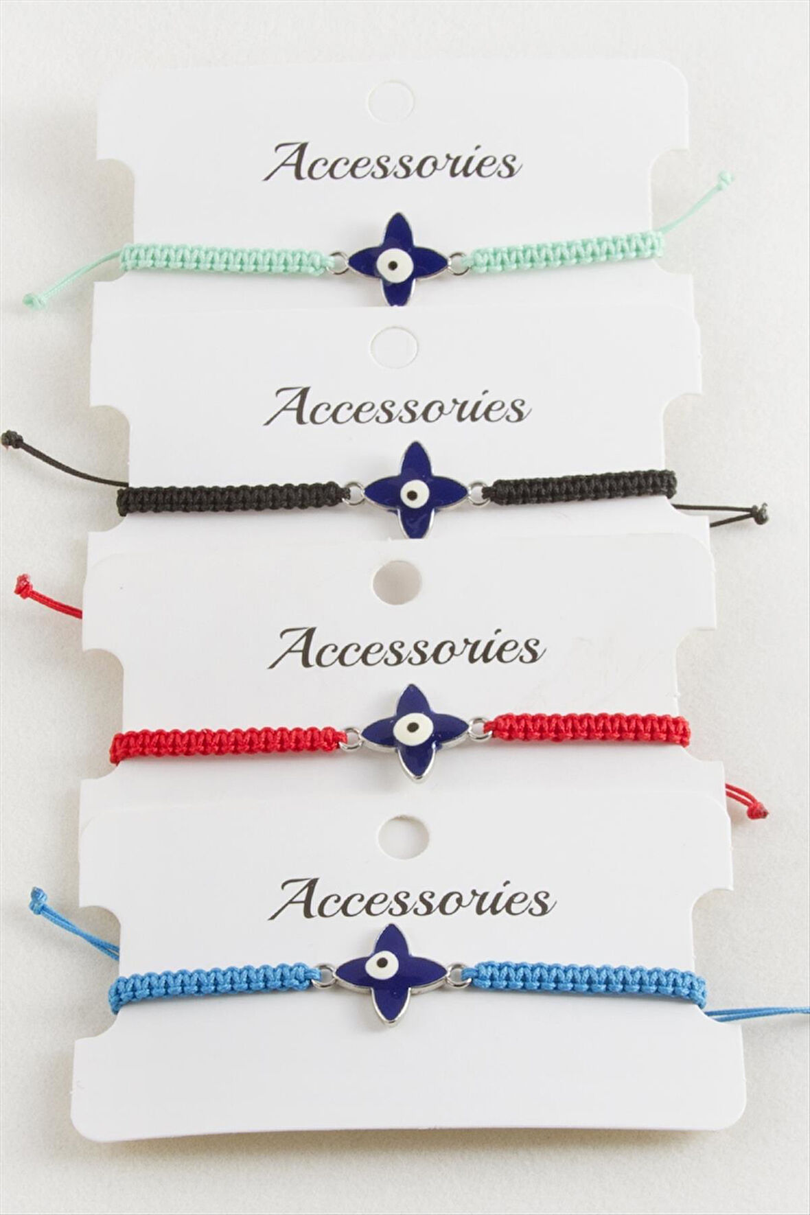 Çiçek Nazar Makrome Örgülü Bileklik