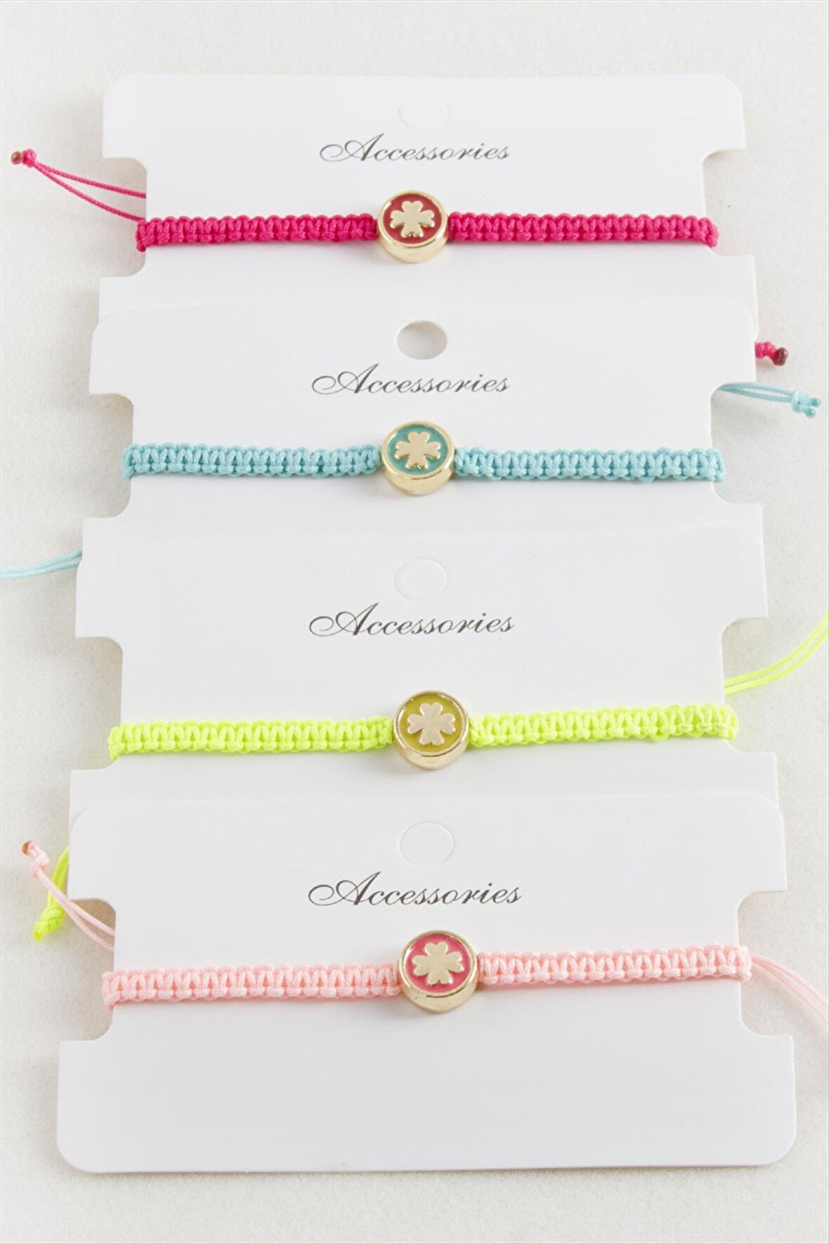 Yonca Makrome Örgülü Bileklik