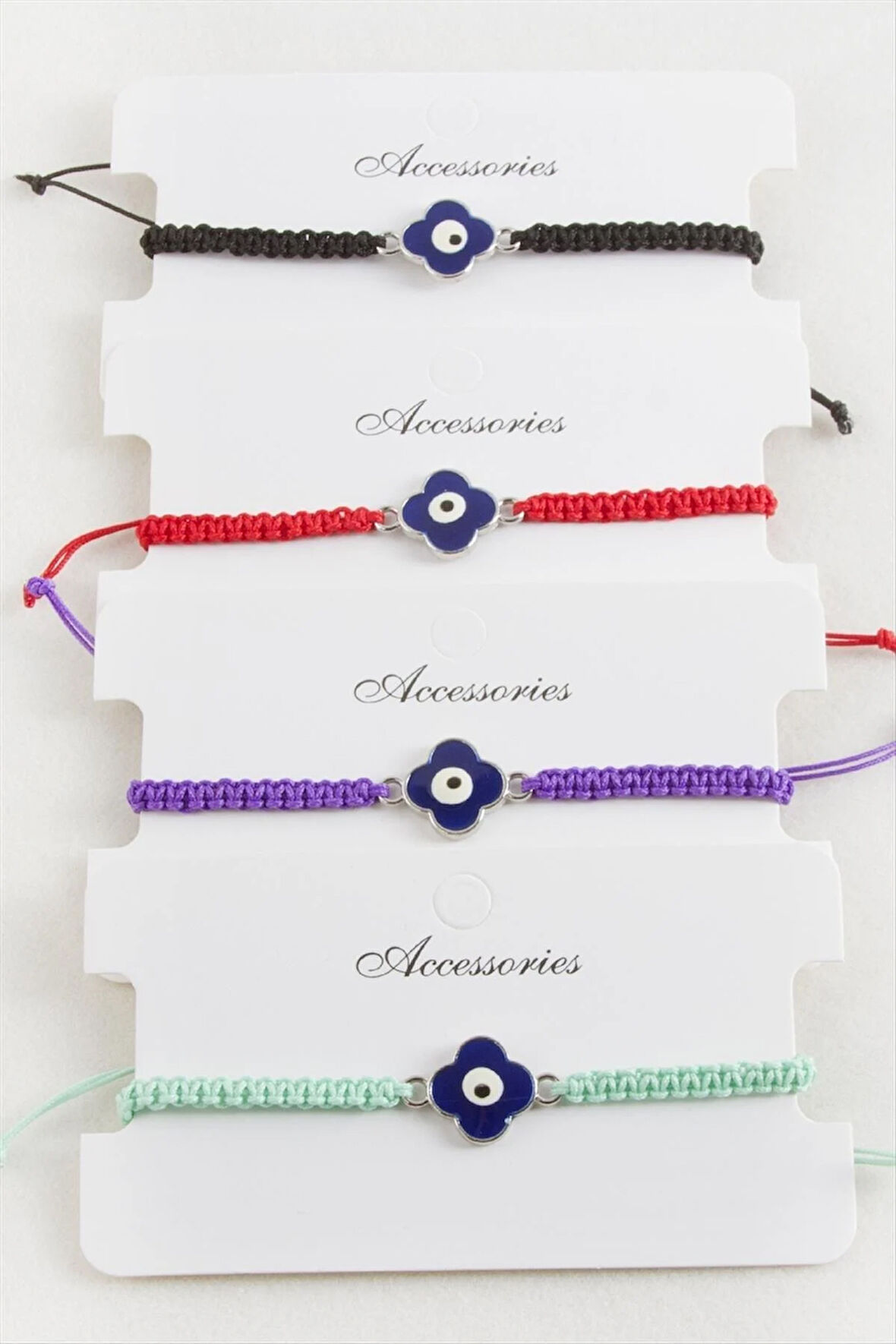 Çiçek Makrome Örgülü Bileklik