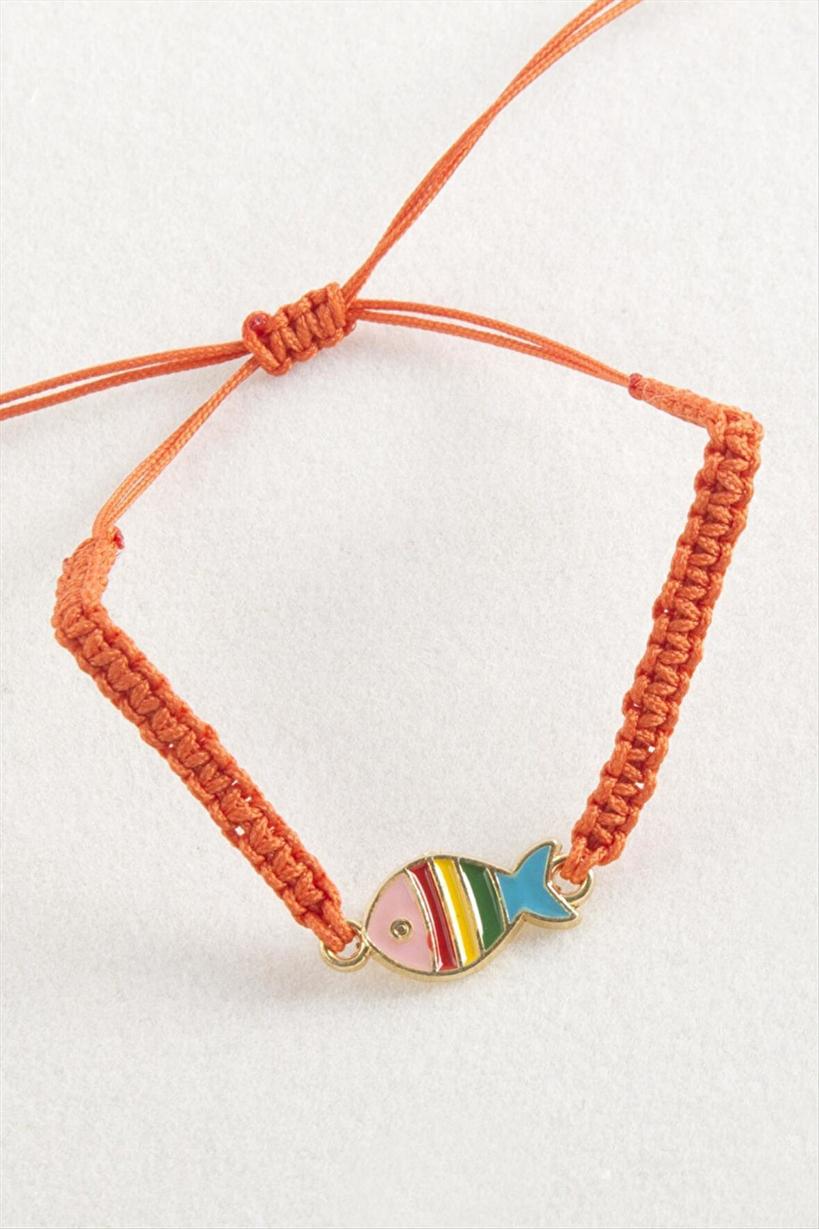 Balık Makrome Örgülü Bileklik