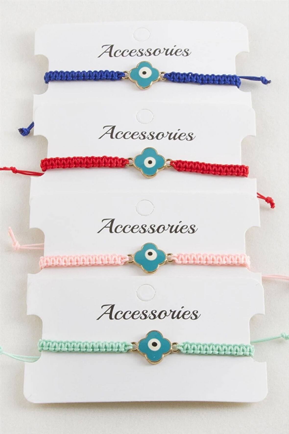 Çiçek Nazar Makrome Örgülü Bileklik