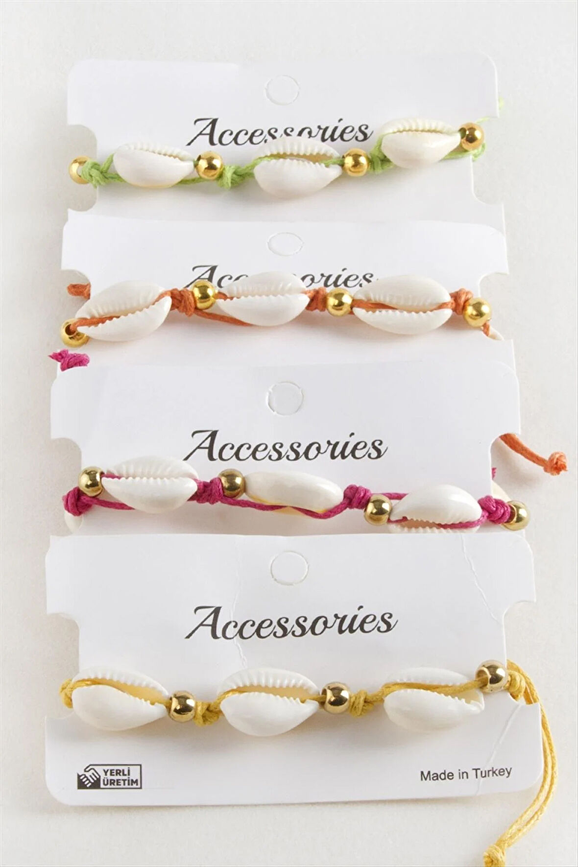 Deniz Kabuğu Makrome İp Bileklik