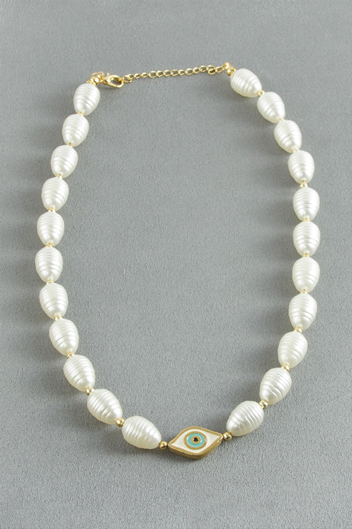 Göz Metal İnci Kolye