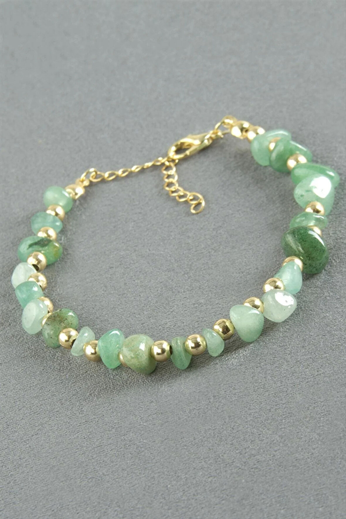 Yeşim Kırık Doğaltaş Bileklik