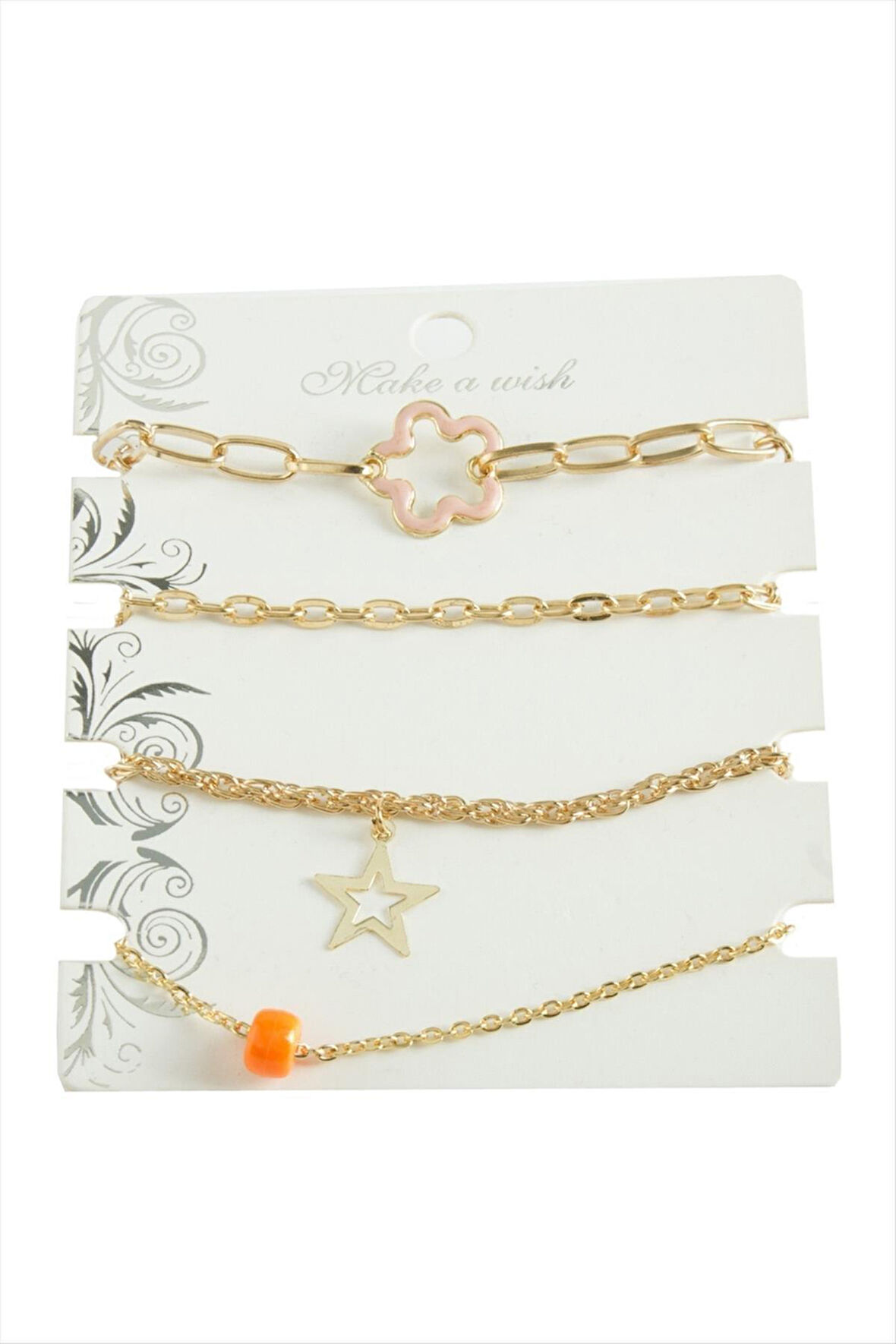 4 Adet Karışık Trend Zincir Bileklik