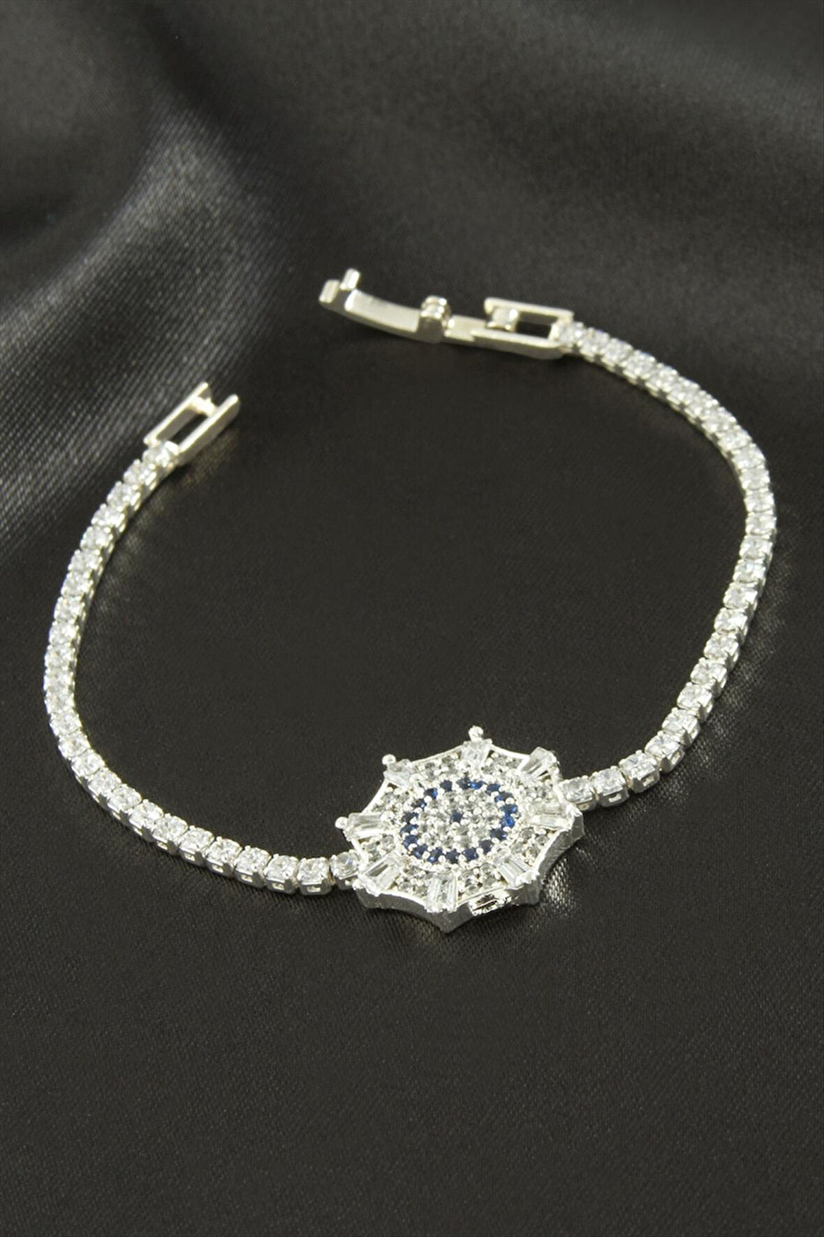 Örümcek Ağı Zirkon Taşlı Çocuk Bileklik 16 cm