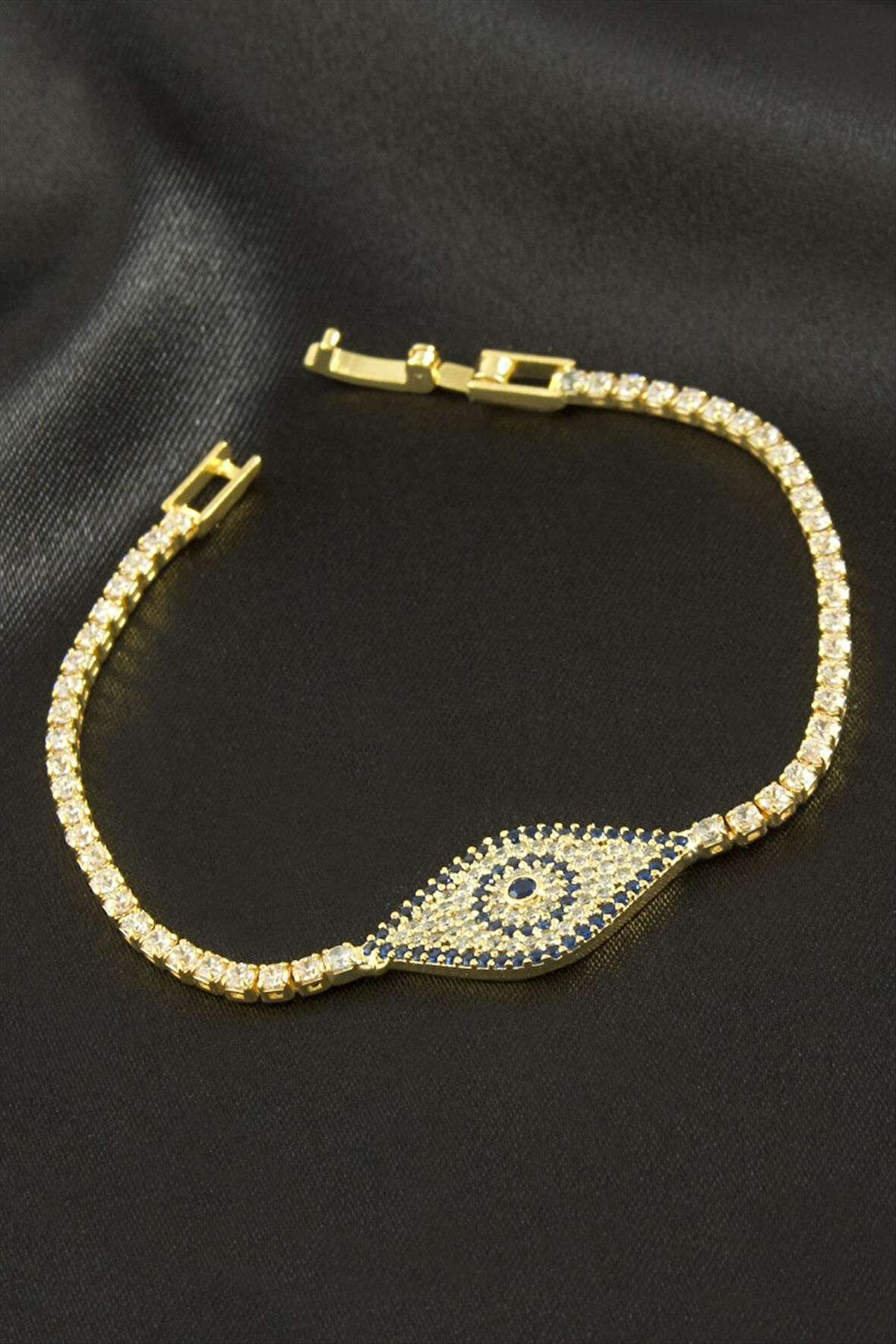Göz Zirkon Taşlı Çocuk Bileklik 16 cm