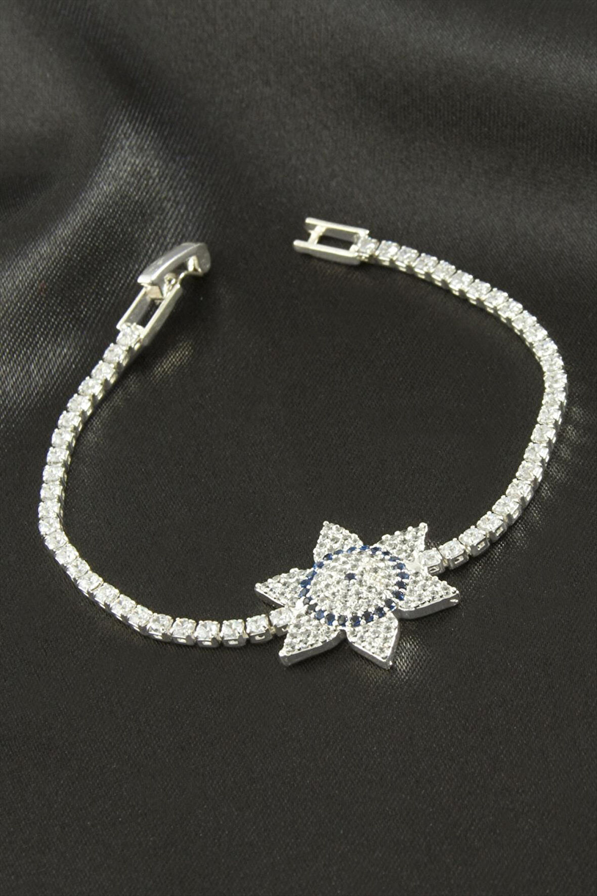Yıldız Zirkon Taşlı Çocuk Bileklik 16 cm