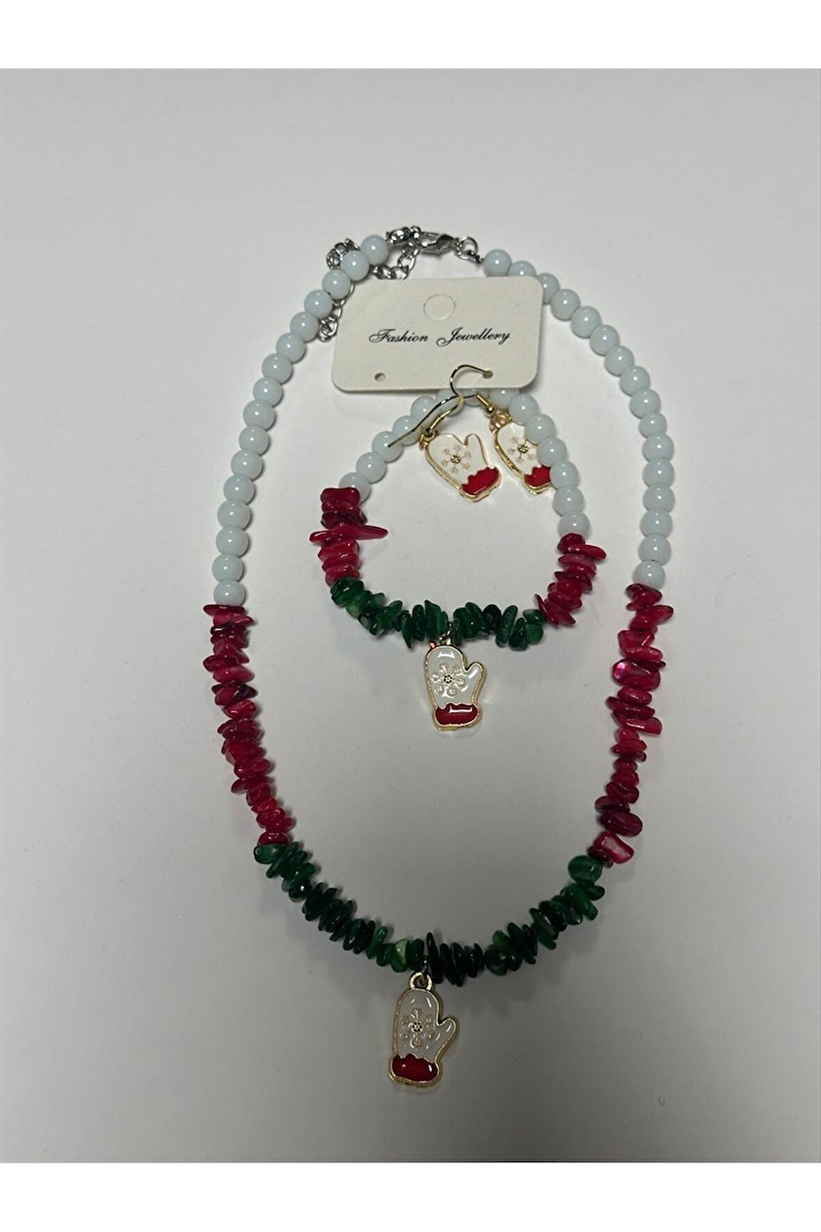 2026 Yılbaşı Doğaltaş Set Kolye