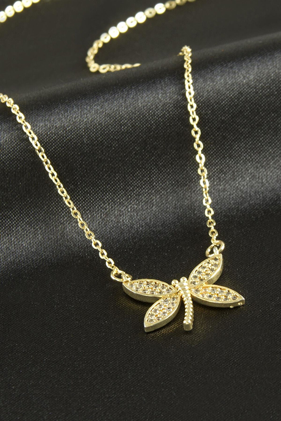 Yusufçuk Zirkon Taşlı Kolye