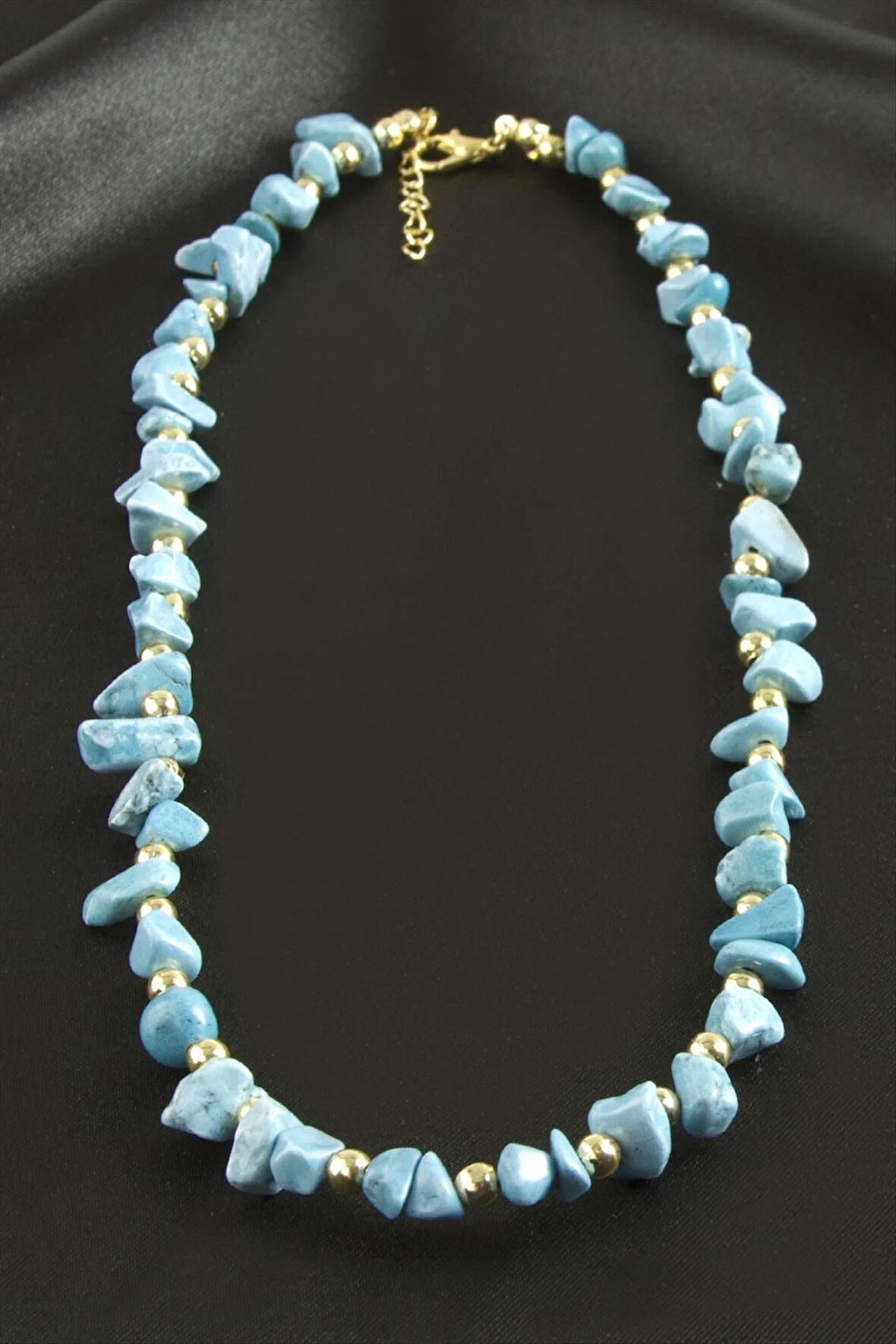 Akik Kırık Doğaltaş Kolye