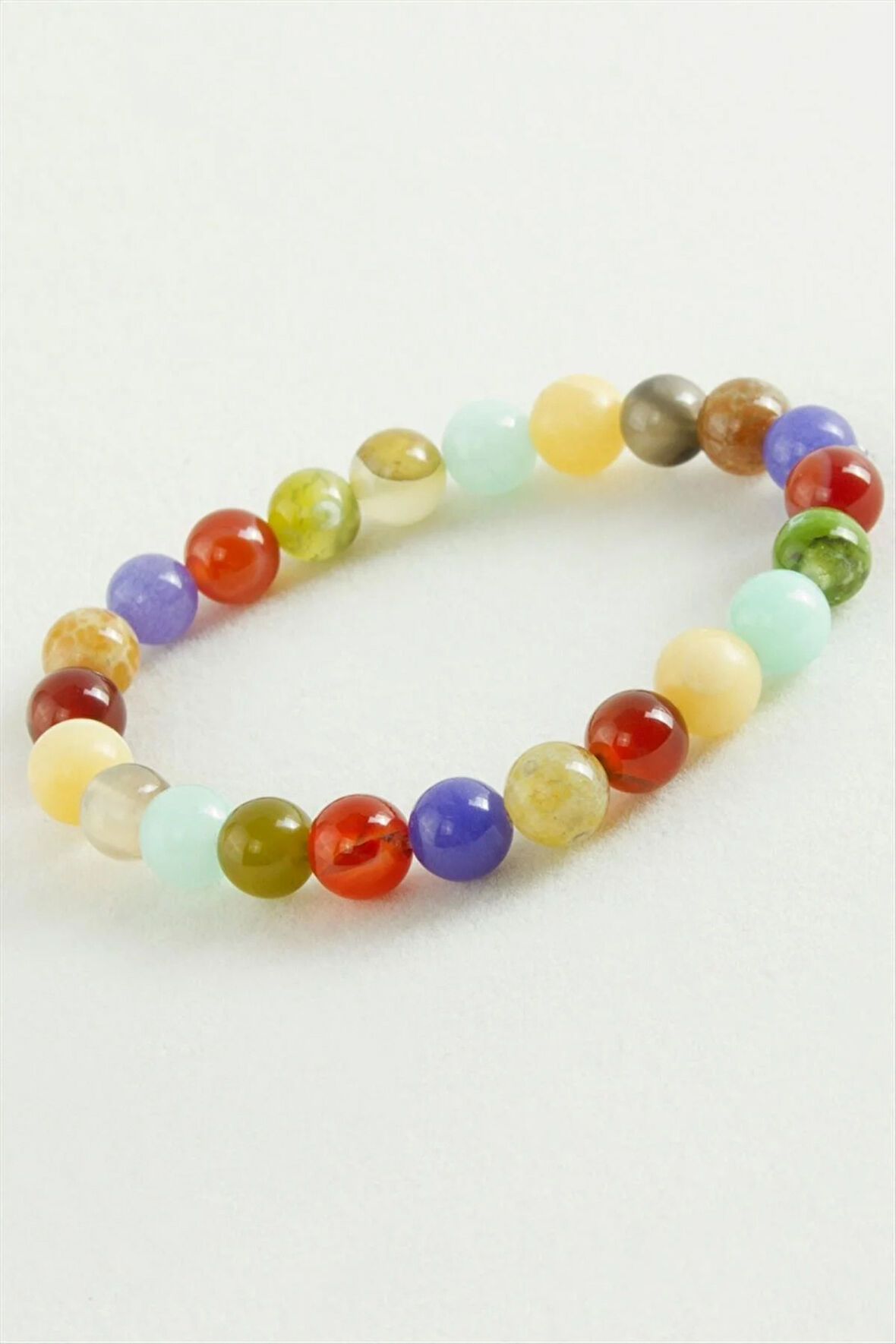 Karışık Akik Doğaltaş Bileklik