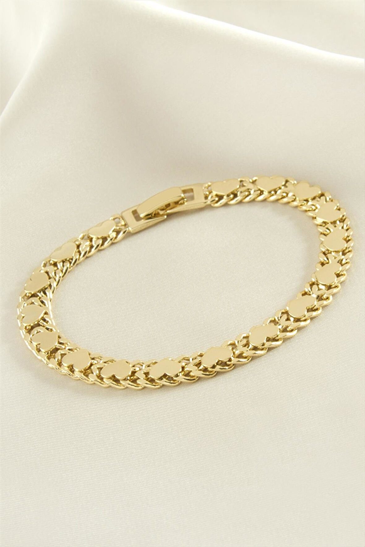 Xuping Kalp Lüks Çelik Bileklik