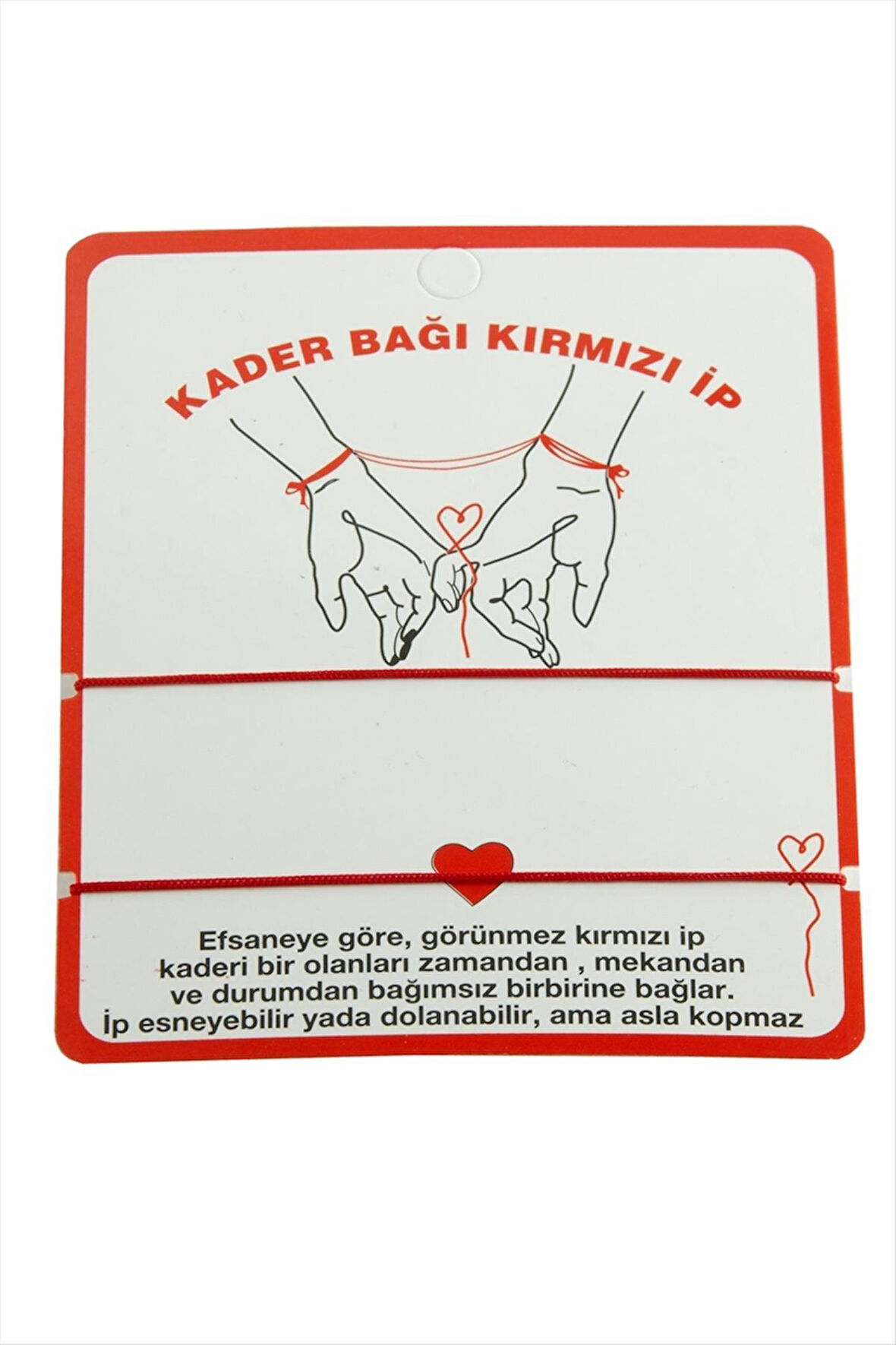 Kader Bağı Kırmızı İp Bileklik