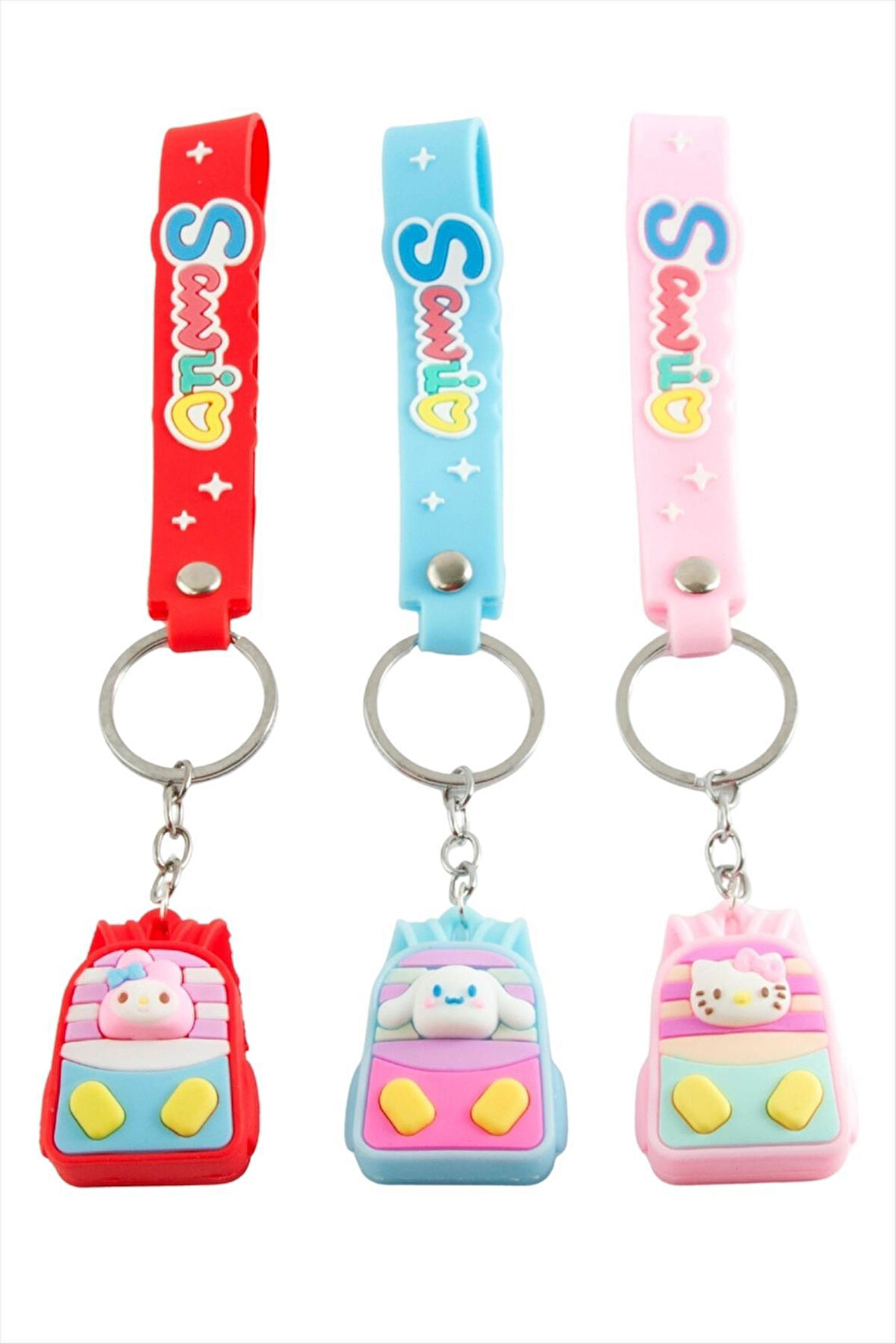 Sırt Çantası Çzgflm Karakteri Silikon Anahtarlık