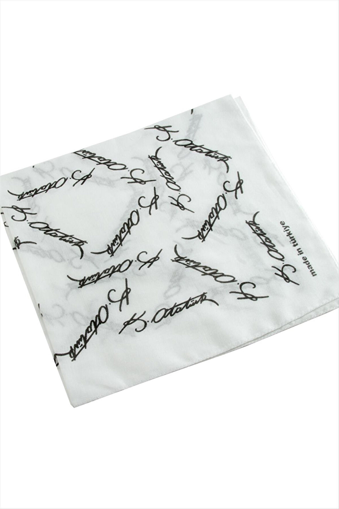 Atatürk İmzalı Desenli Bandana 50*50