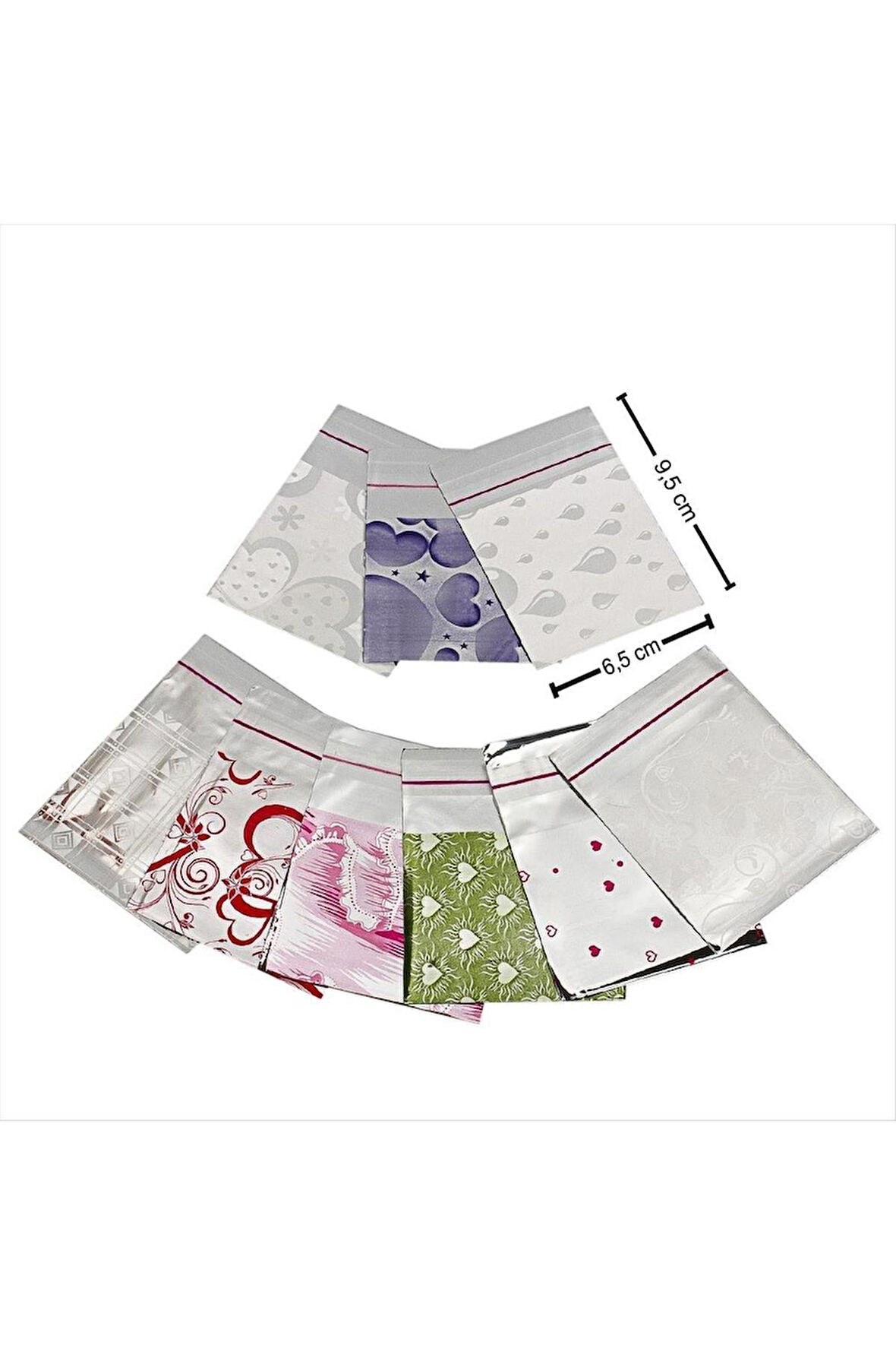 7*9 Metalize Hediye Poşet Paketi 100'lü