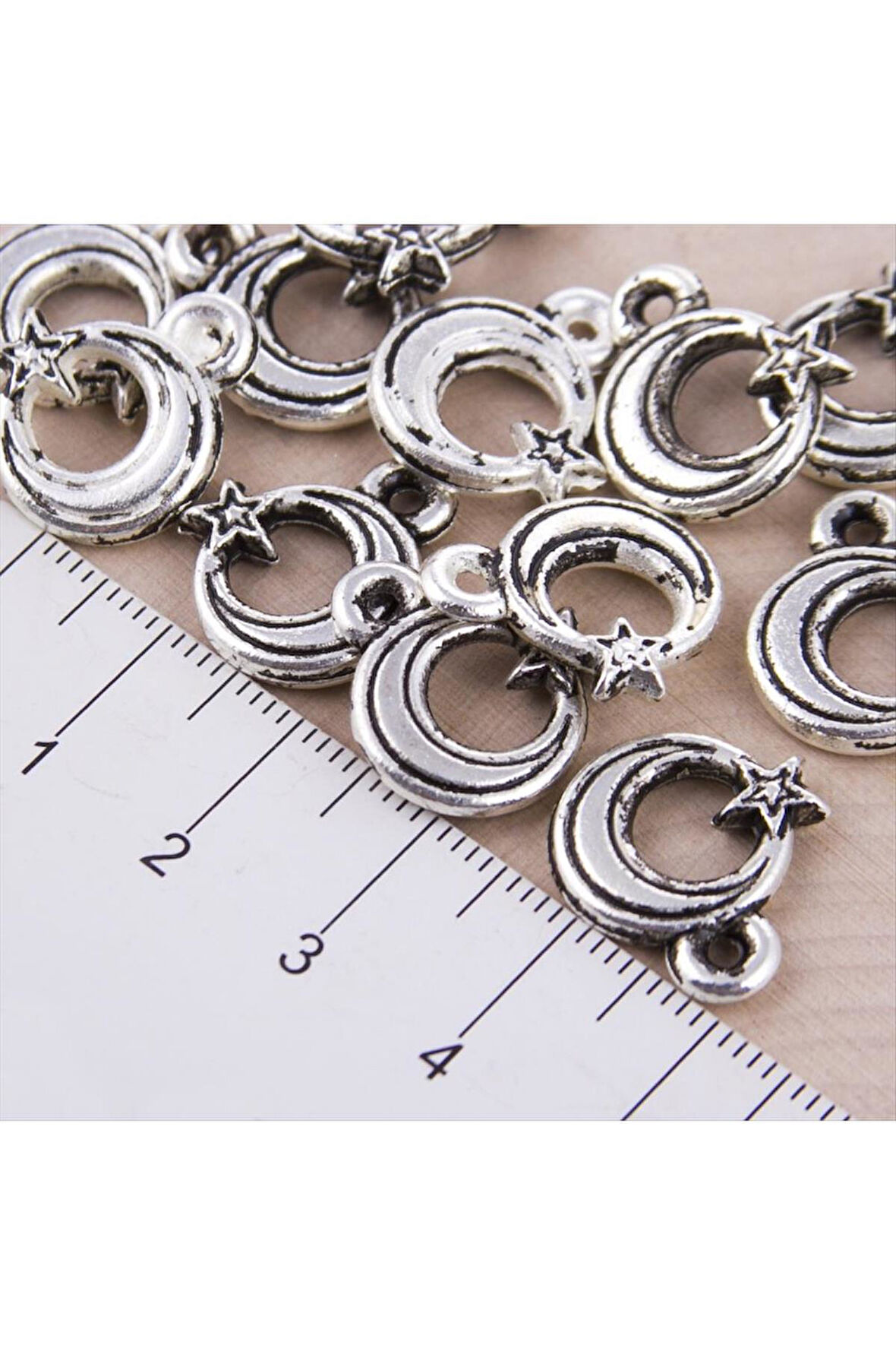 Ay Yıldız Püskül Malzemesi 10'lu (Minik)