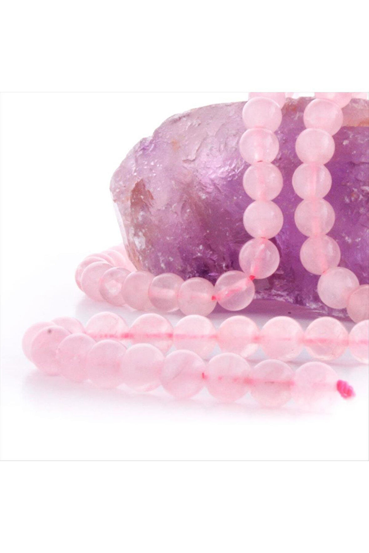 8 mm Pembe Kuvars Taşı