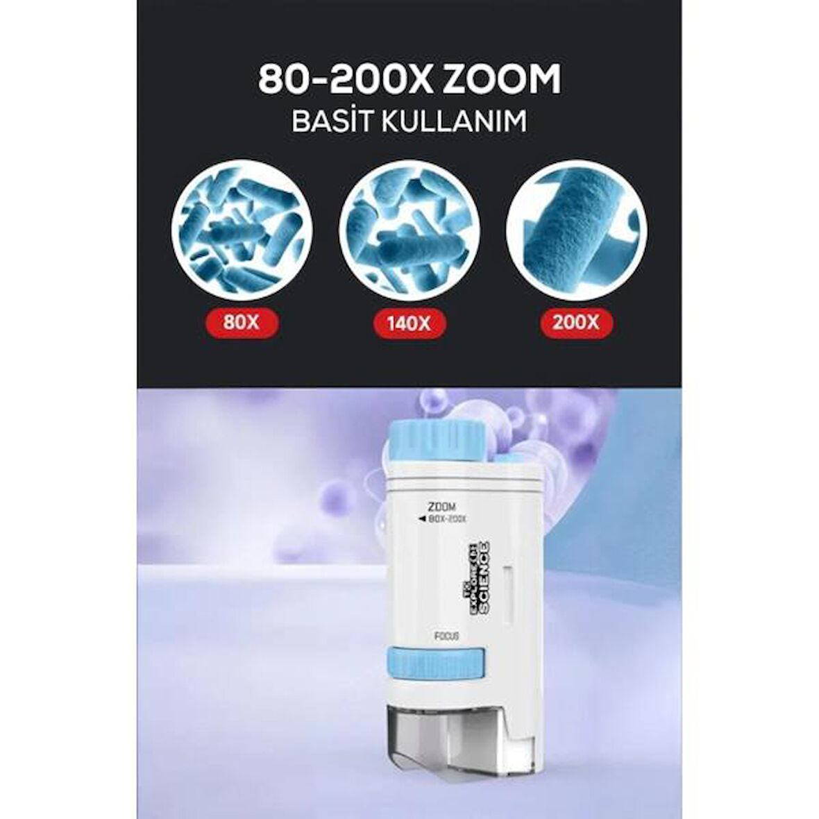 Portatif Mini Mikroskop