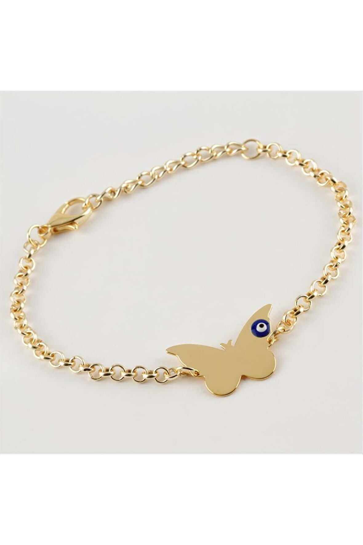 Kelebek Figürlü Zincir Bileklik