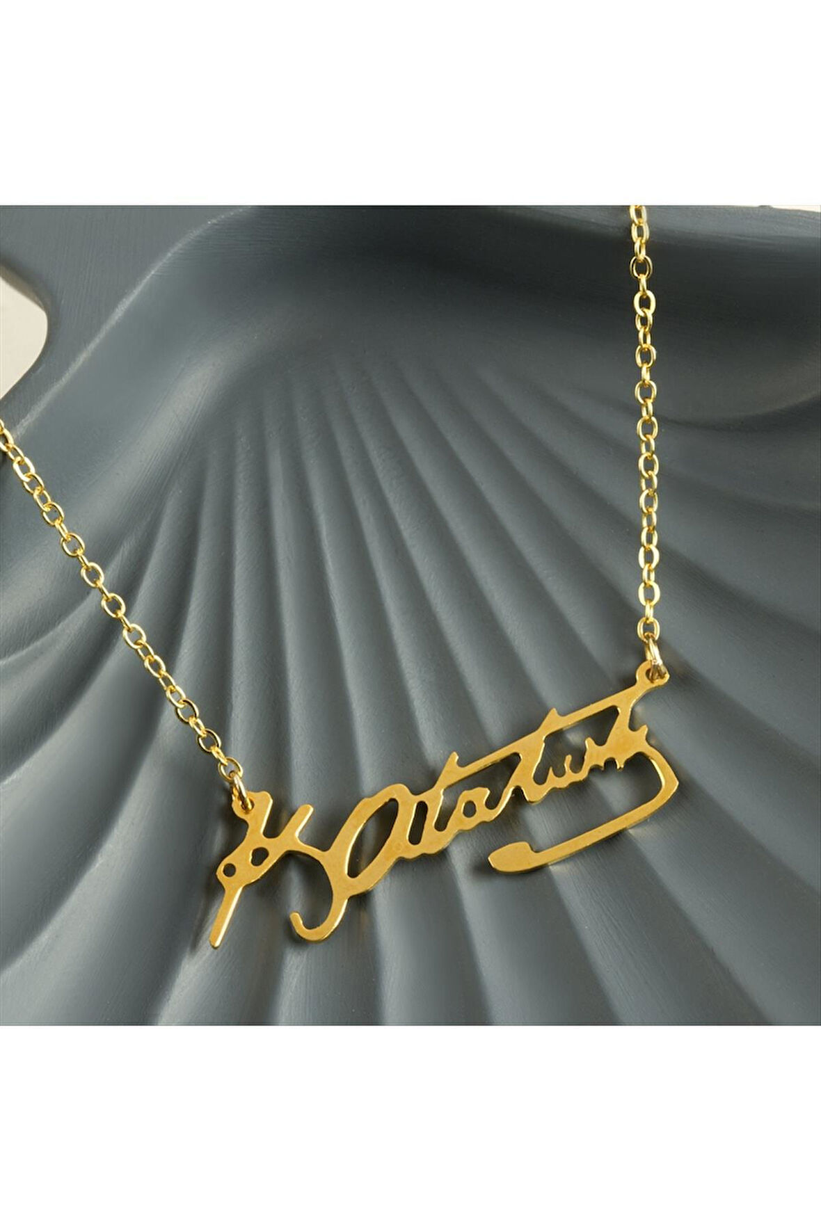 Mustafa Kemal Atatürk İmzalı Uçlu Kolye