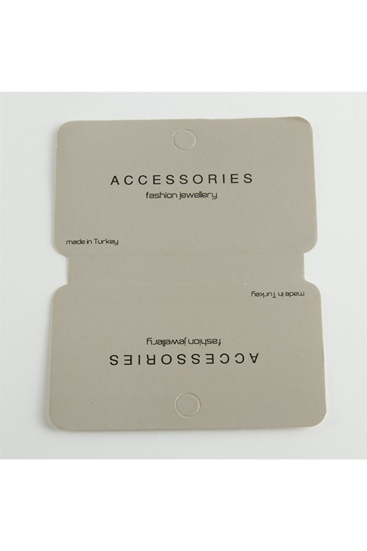 Gri Renkli Lüks Kolye Kartı