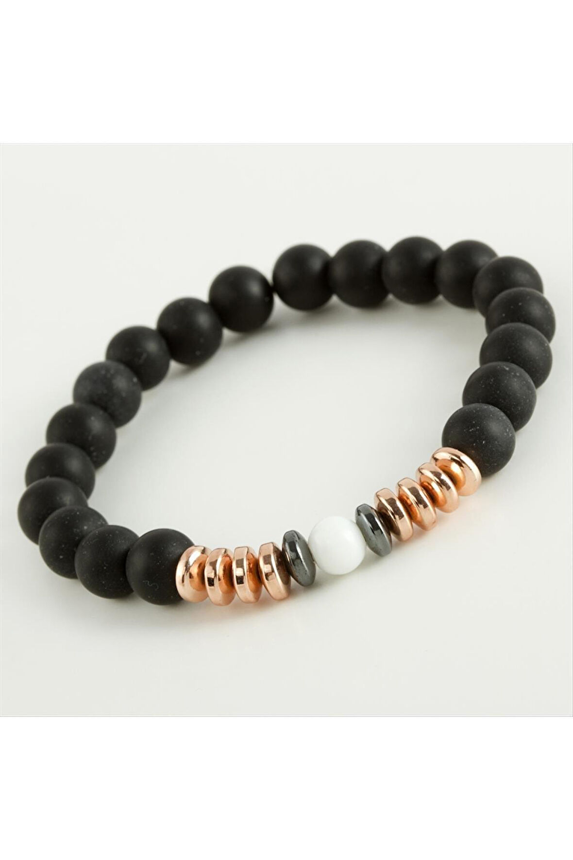 Hematit & Mat Onix Doğaltaş Bileklik