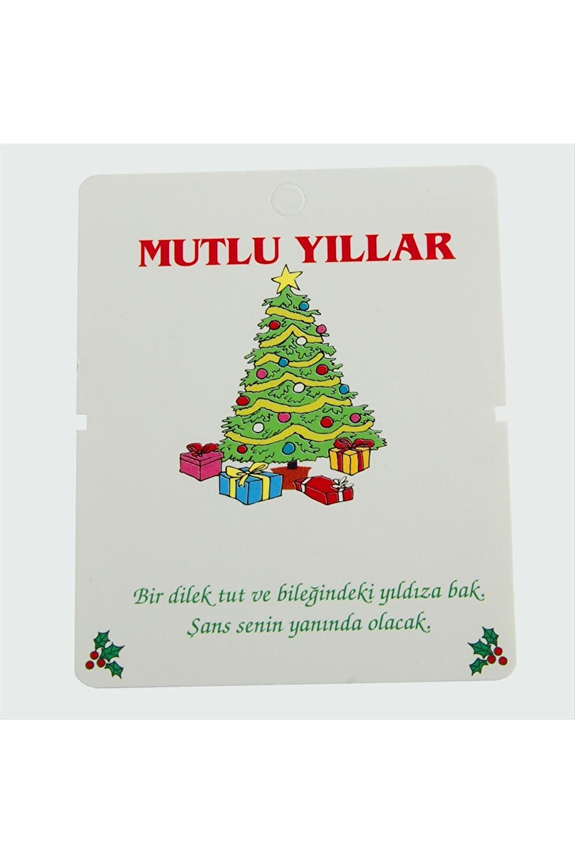 Mutlu Yıllar Bileklik Kartı 200 Adet