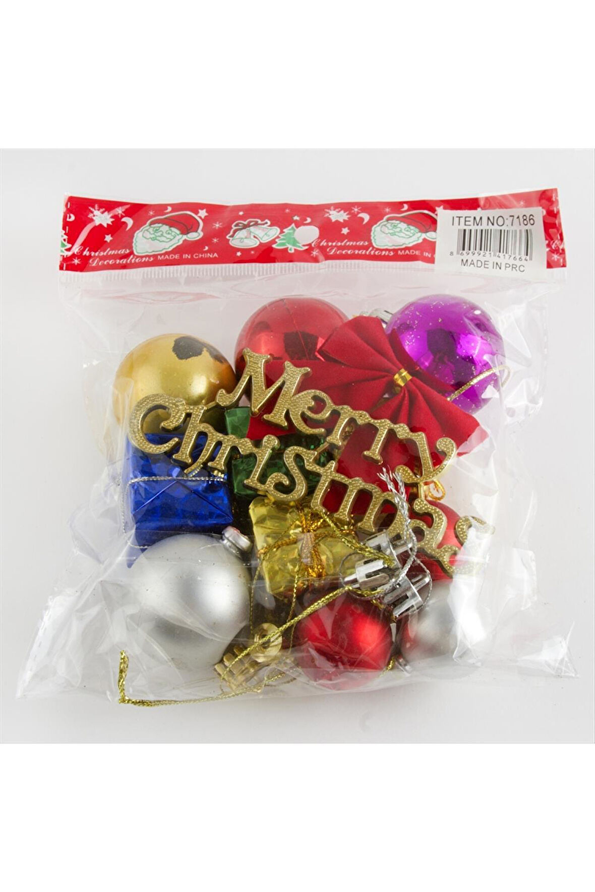 13 Adet Karışık Yılbaşı Ağaç Süsü